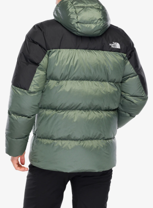 Péřová bunda The North Face Diablo Down 2.0 Hoodie - bark mist black heather