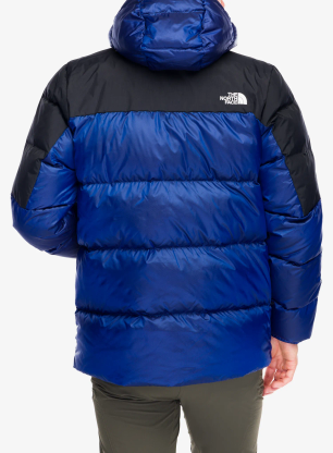 Péřová bunda The North Face Diablo Down 2.0 Hoodie - blue black heather/tnf black