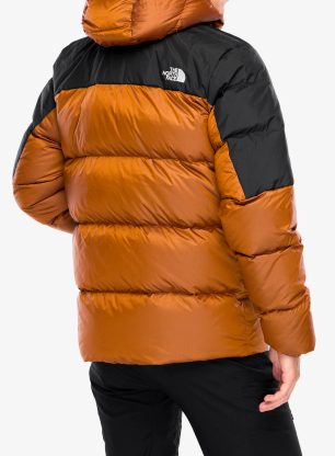 Péřová bunda The North Face Diablo Down 2.0 Hoodie - mushroom ember black heather