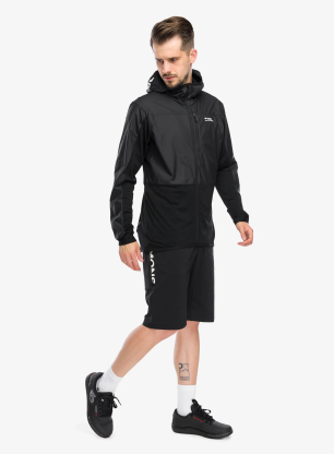 Bunda na kolo Mons Royale Diversion Merino Wind Jacket - black