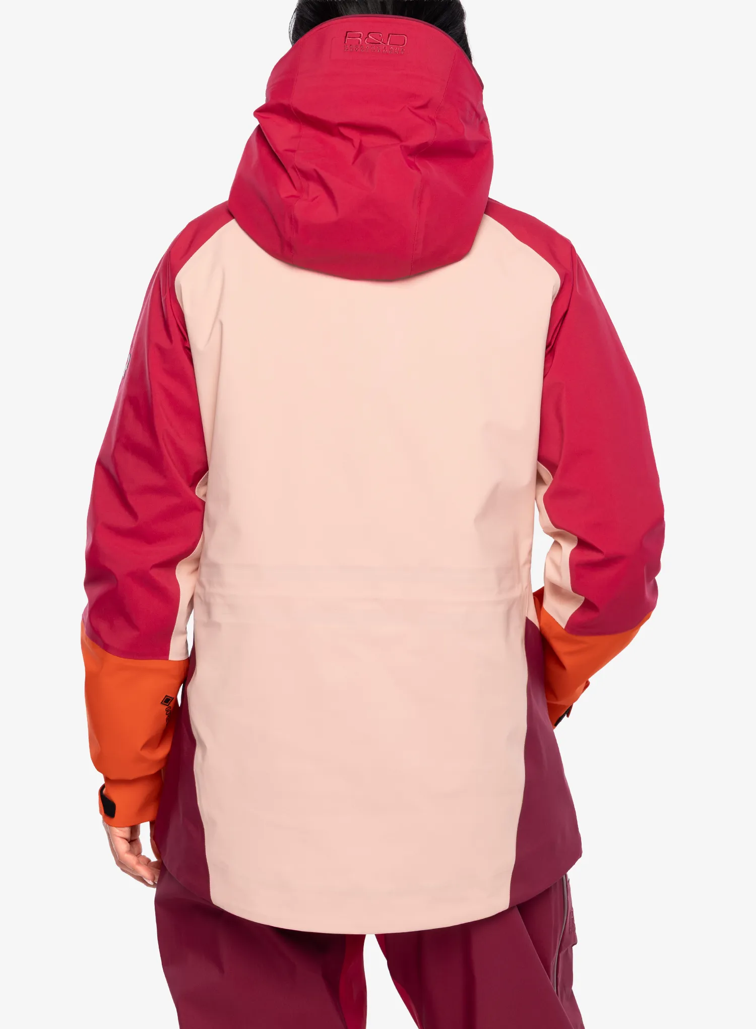 Dámská bunda Peak Performance Vislight Gore-Tex C-Knit Jacket - tech burgundy/peach fuzz