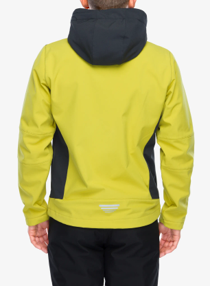 Softshellová bunda CMP Vivo Jacket Zip Hood - gold green/antracite