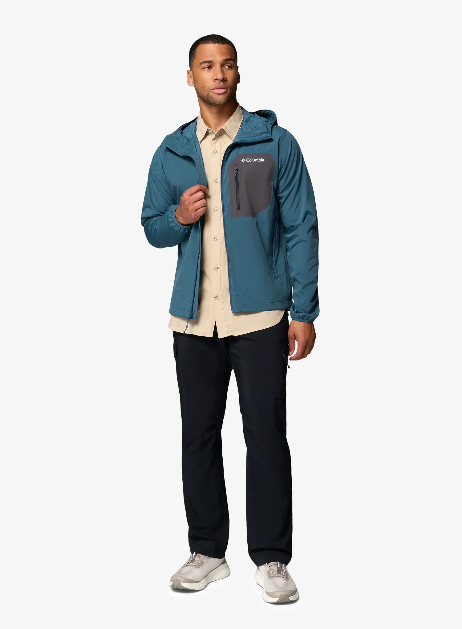Softshellová bunda Columbia Tall Heights III Hooded Softshell - everblue/shark