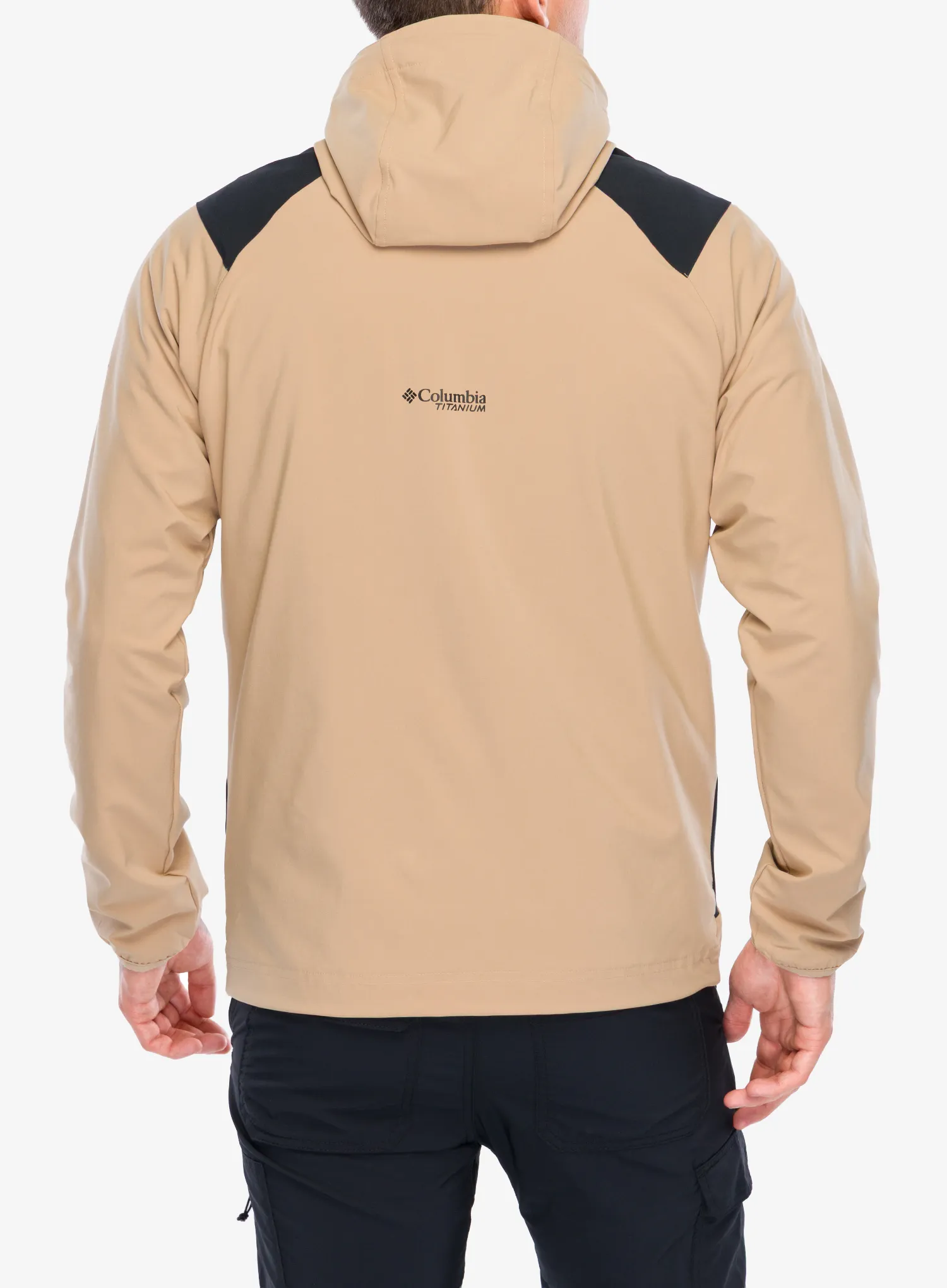 Softshellová bunda Columbia Triple Canyon Hooded Jacket - canoe/black