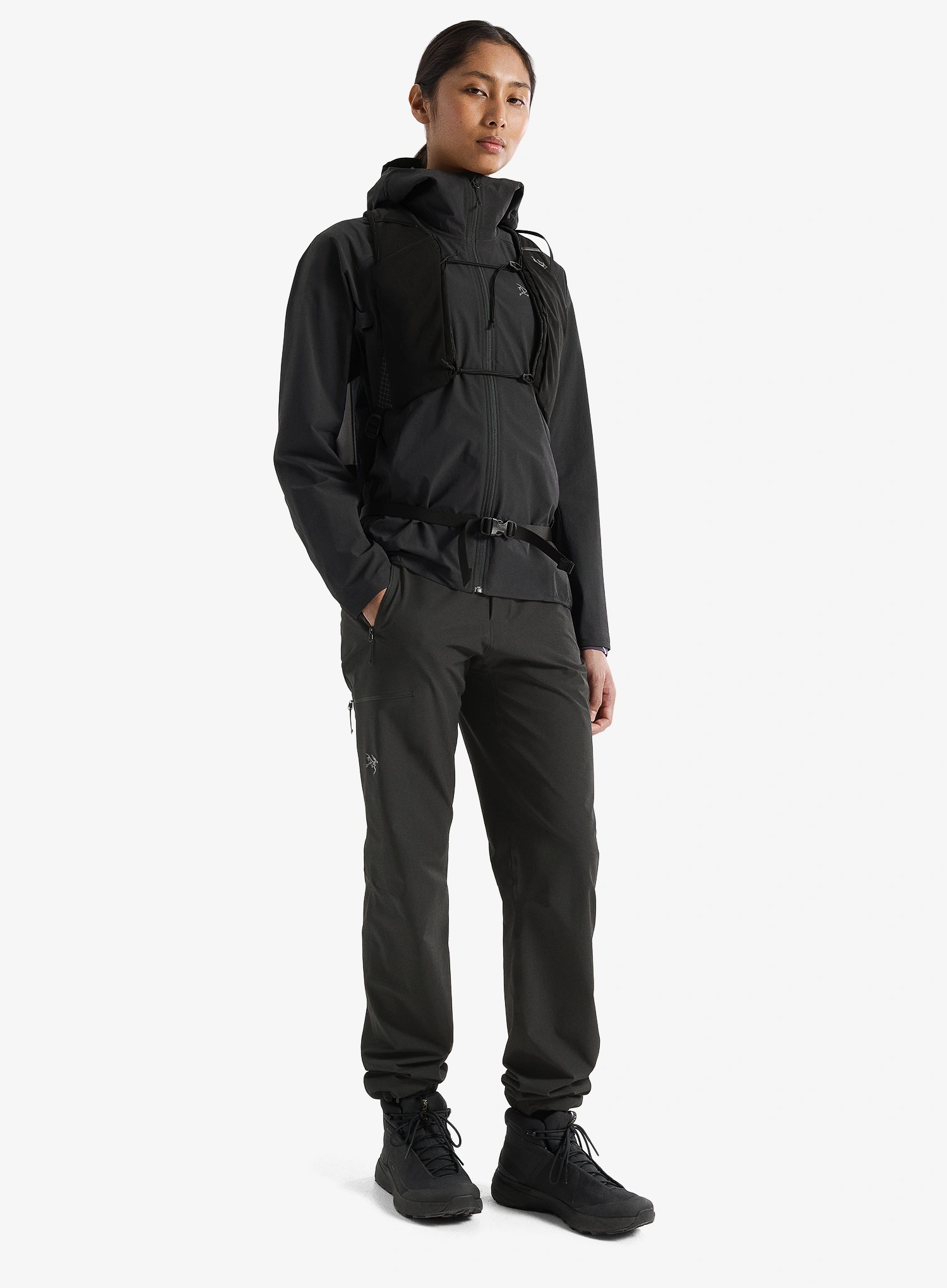 Softshellová bunda dámská Arcteryx Gamma Lightweight Hoody - black