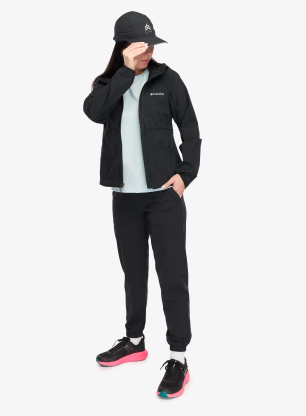 Softshellová bunda dámská Columbia Heather Canyon II Hooded Softshell - black