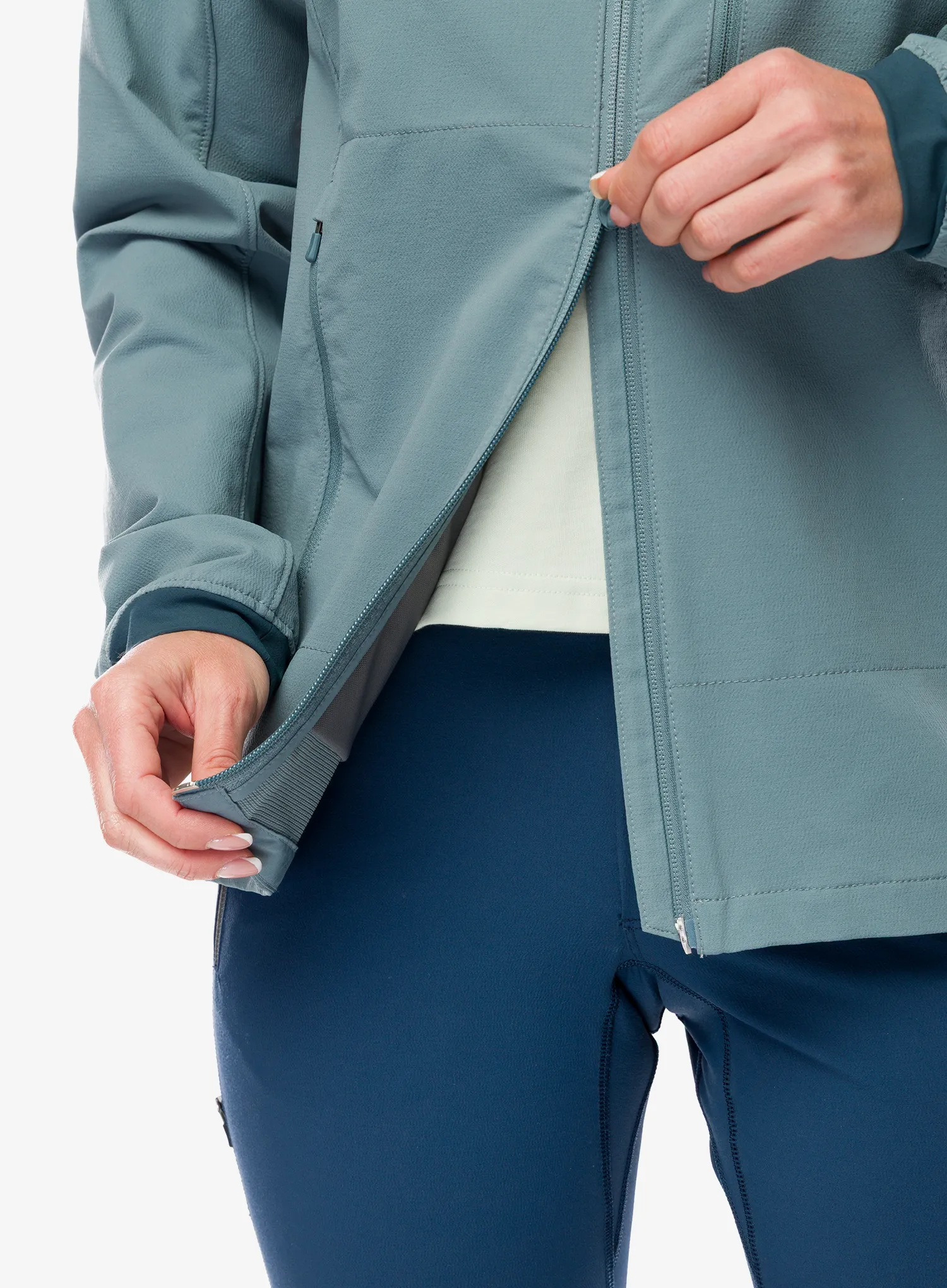 Softshellová bunda dámská Fjallraven Bergtagen Stretch Jacket - nimbus blue
