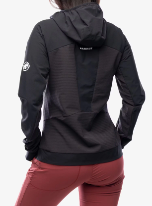 Softshellová bunda dámská Mammut Aenergy SO Hybrid Hooded Jacket - black