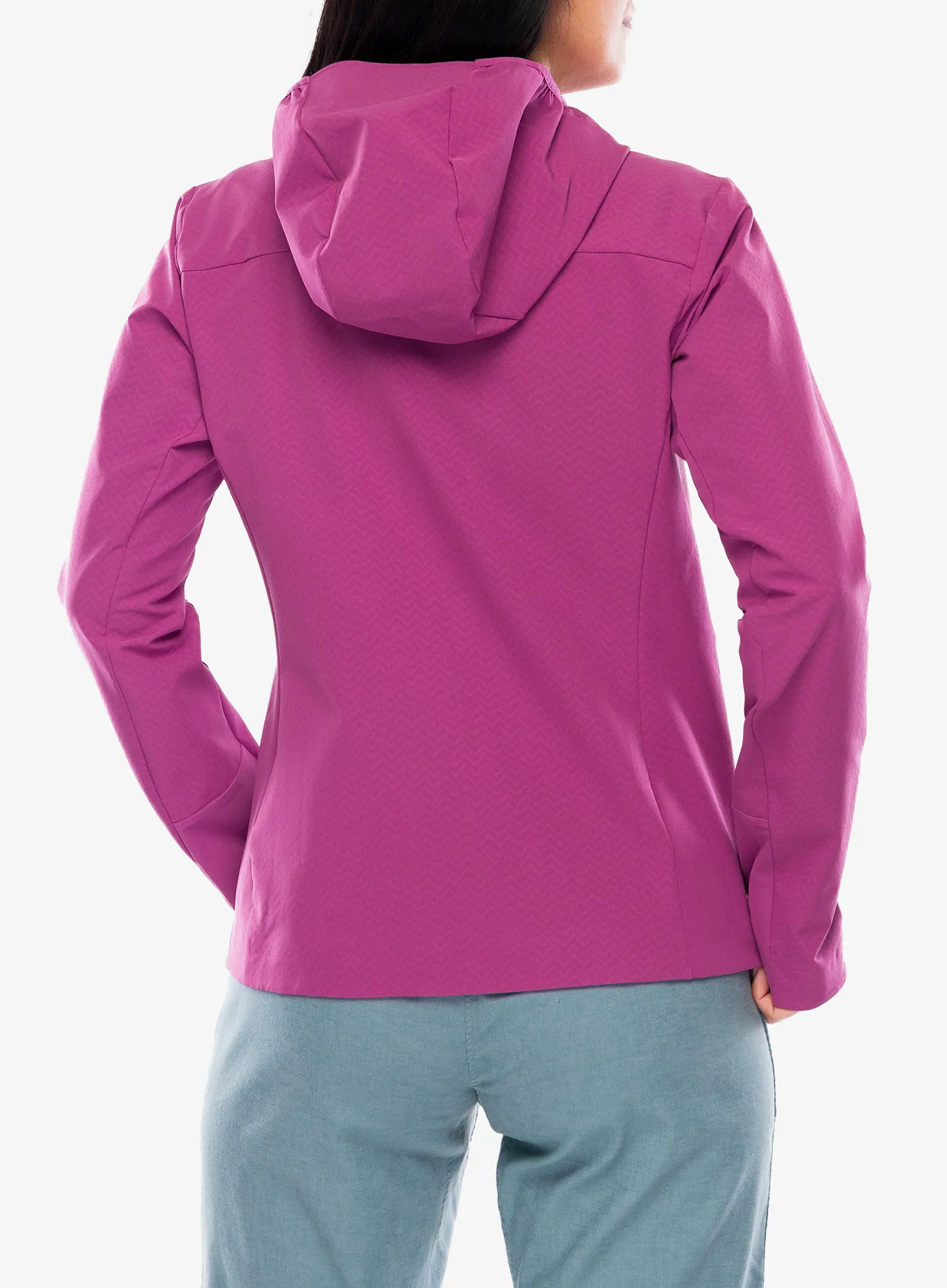 Softshellová bunda dámská Patagonia R1 CrossStrata Hoody - faded magenta
