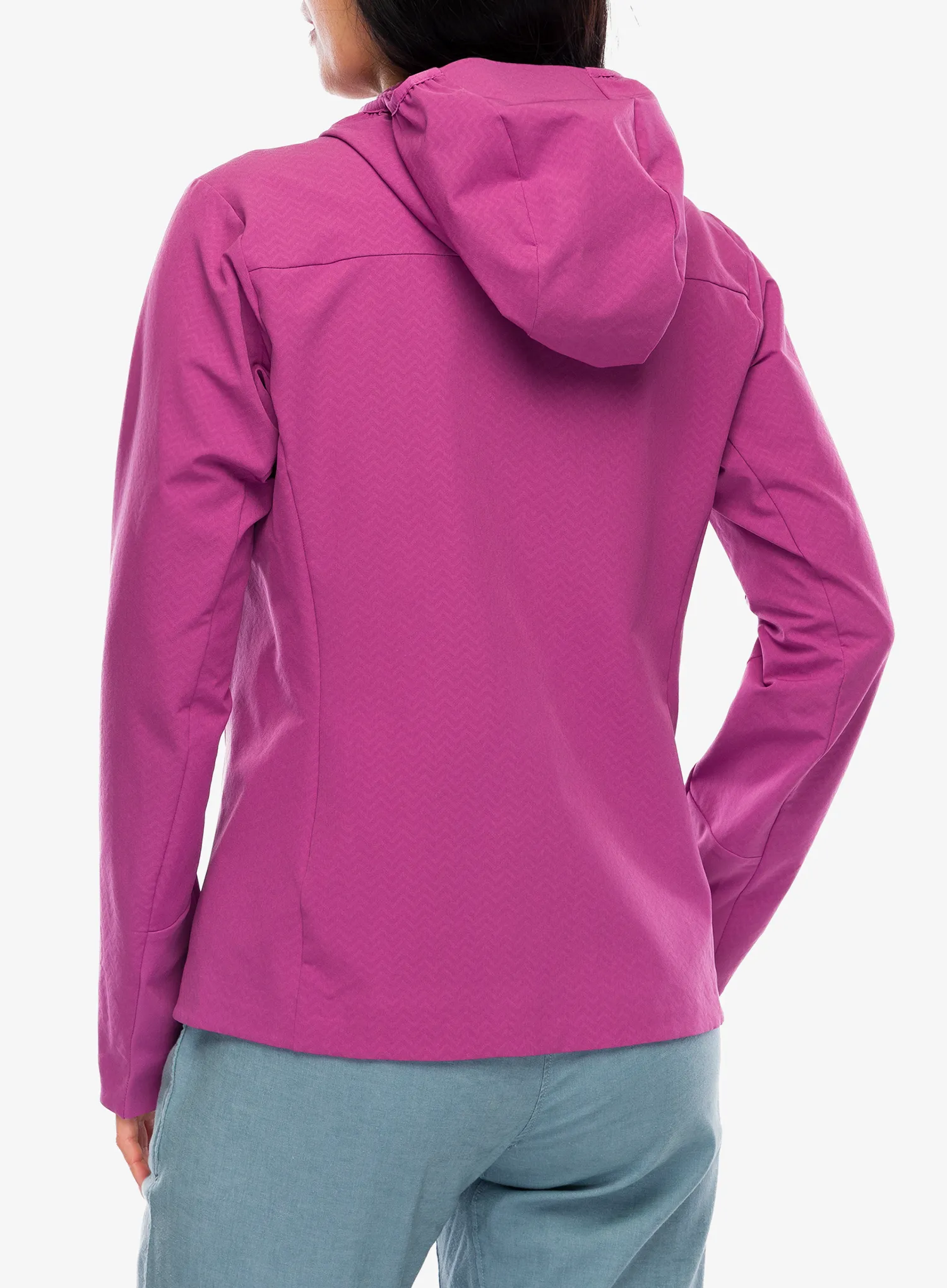 Softshellová bunda dámská Patagonia R1 CrossStrata Hoody - faded magenta