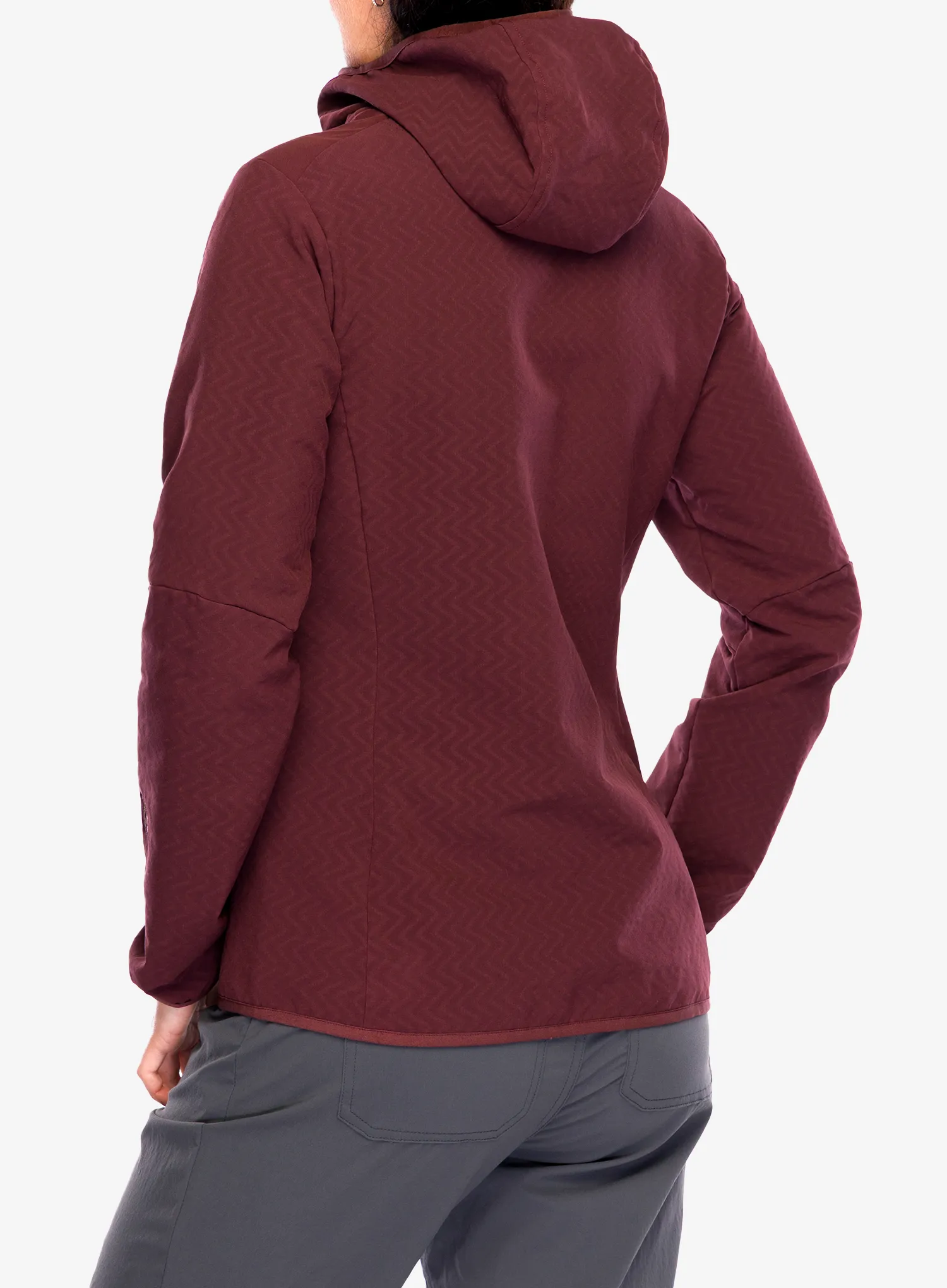Softshellová bunda dámská Patagonia R2 CrossStrata Hoody - dark ruby