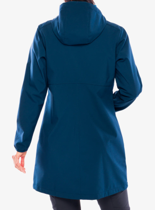 Dámská bunda Vaude Moena Softshell Parka - dark sea