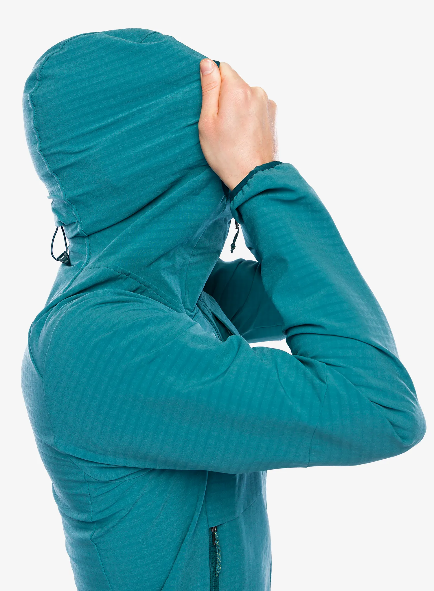 Softshellová bunda Patagonia R1 TechFace Hoody - wetland blue
