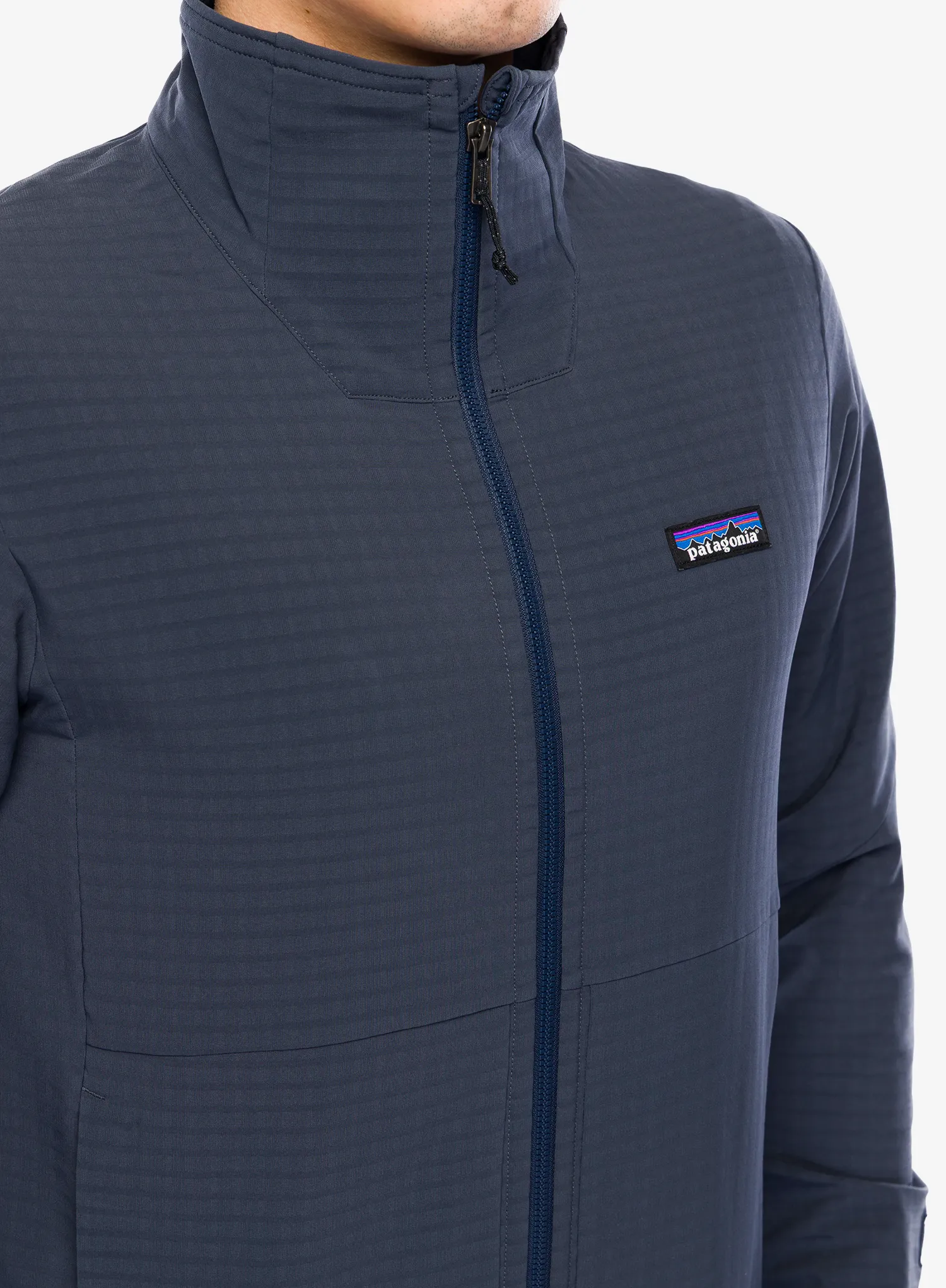 Softshellová bunda Patagonia R1 TechFace Jacket - smolder blue