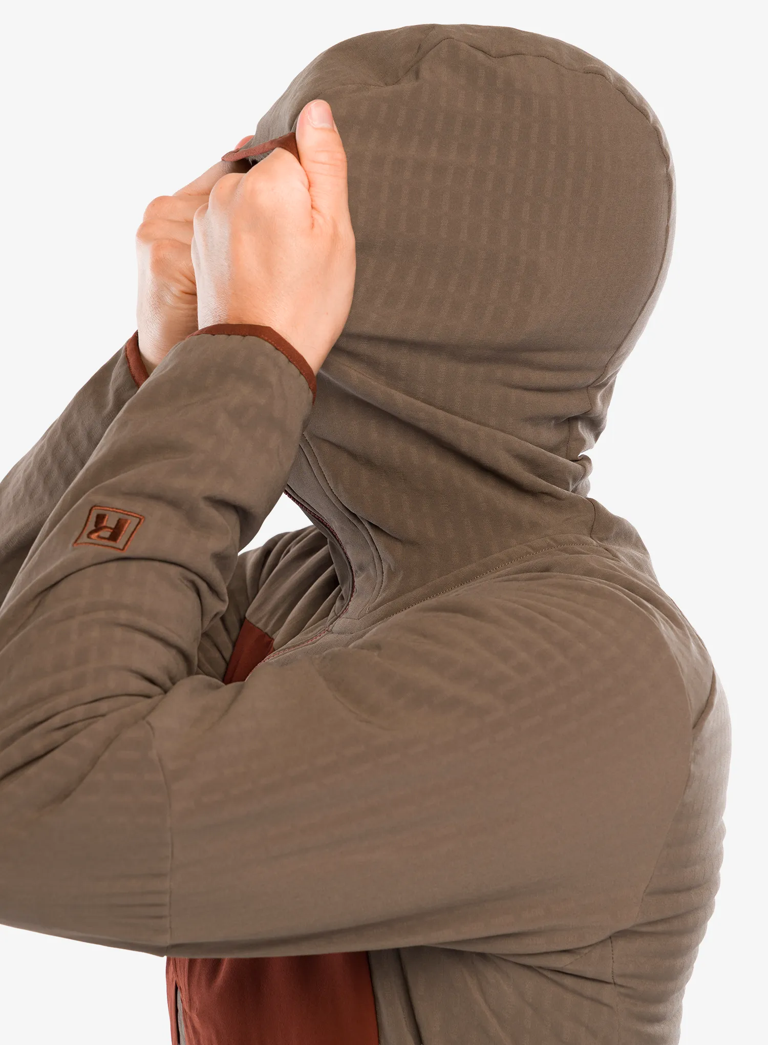 Softshellová bunda Patagonia R2 TechFace Hoody - marlow brown