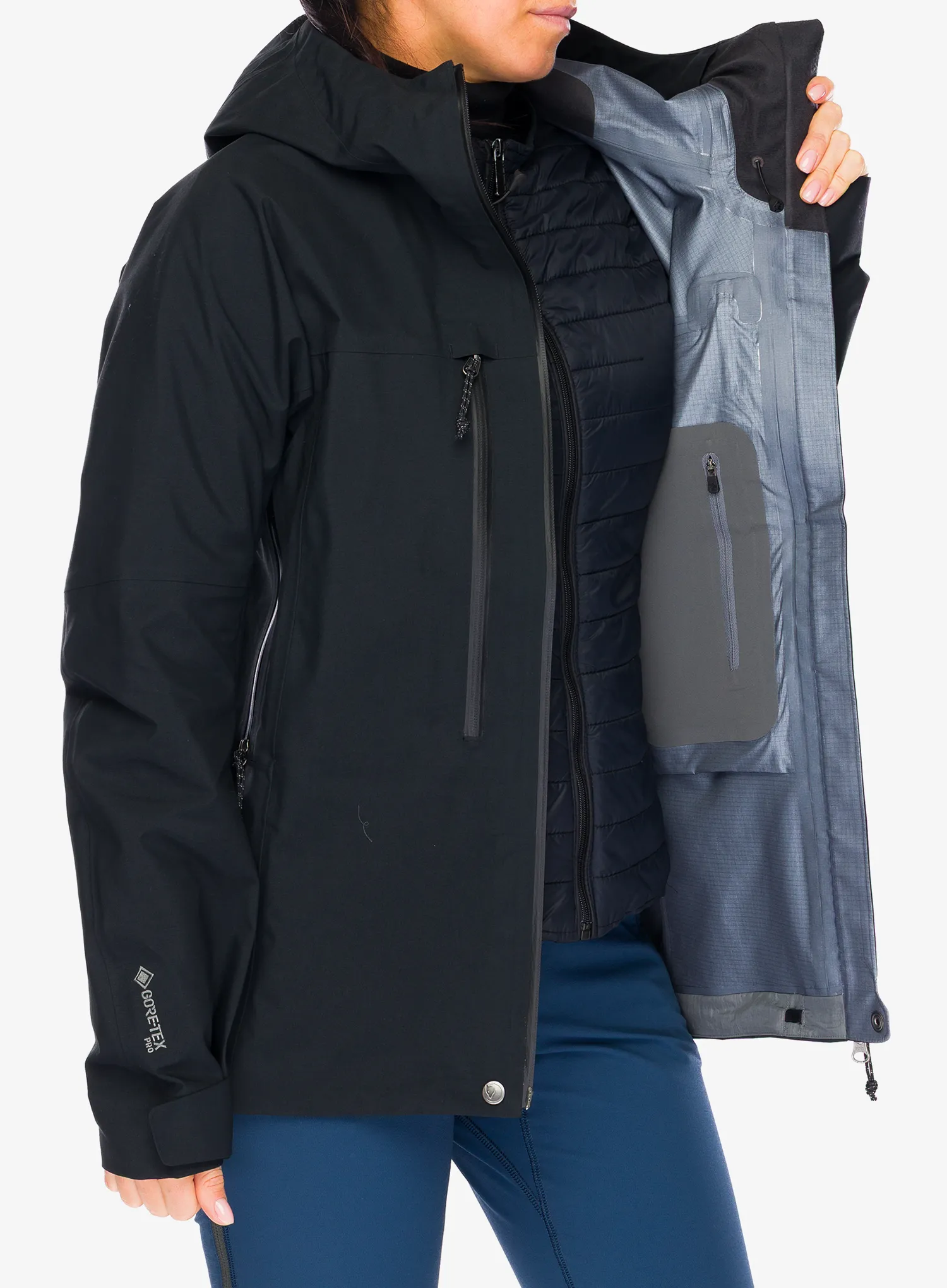 Dámská bunda na hory Fjallraven Bergtagen GTX Pro Jacket - black/black