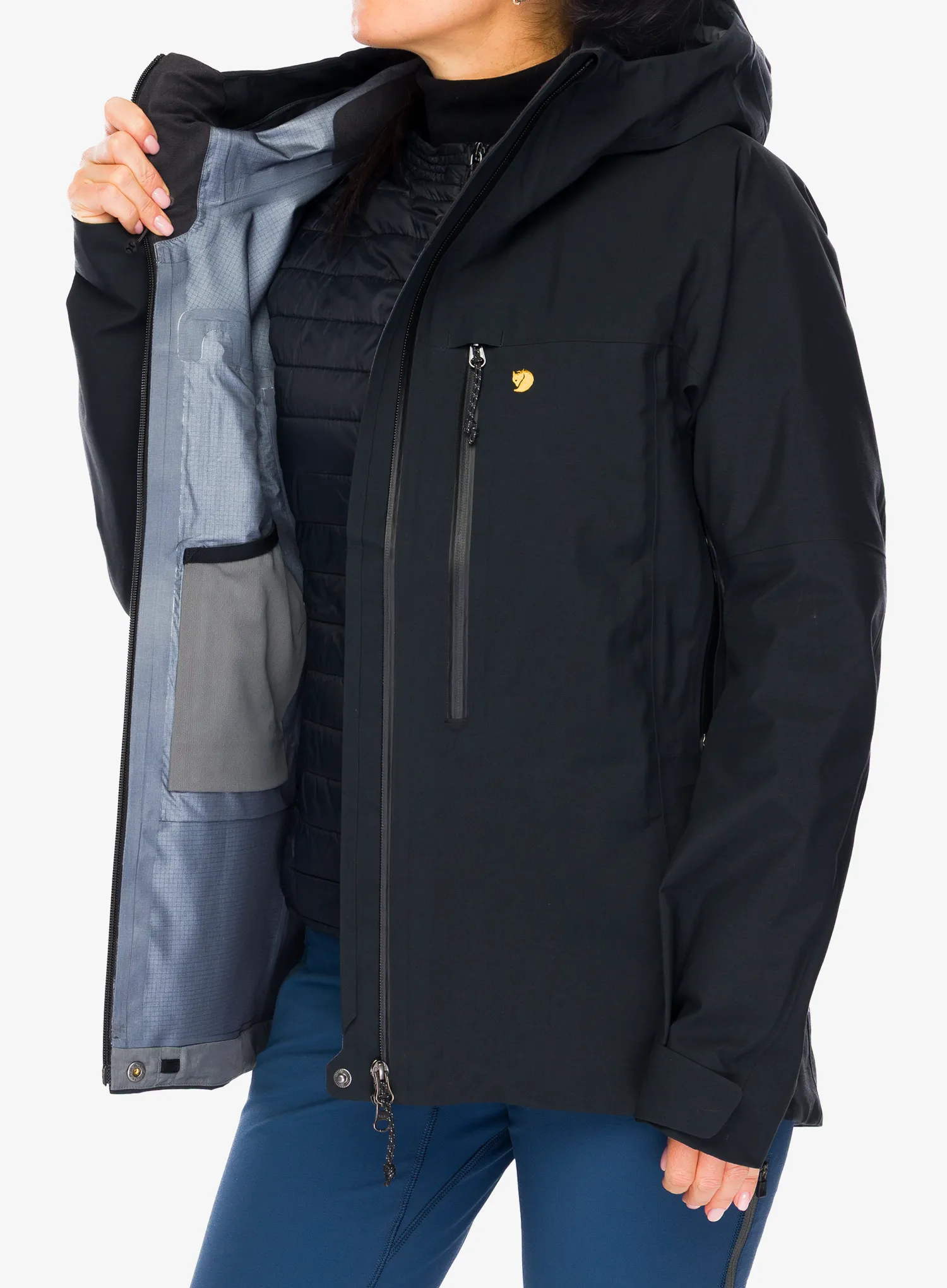 Dámská bunda na hory Fjallraven Bergtagen GTX Pro Jacket - black/black