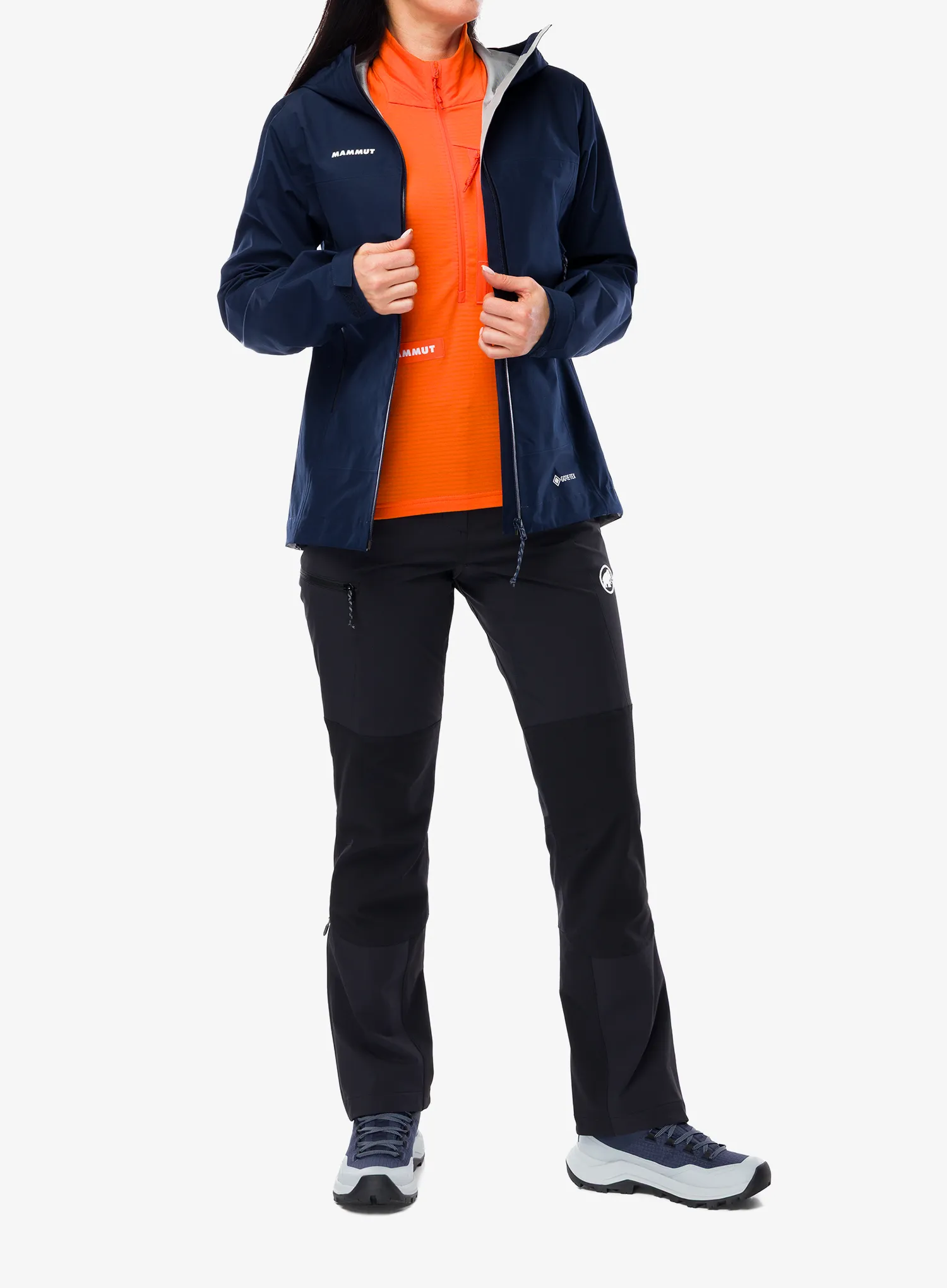 Dámská bunda na hory Mammut Crater Light HS Hooded Jacket - marine