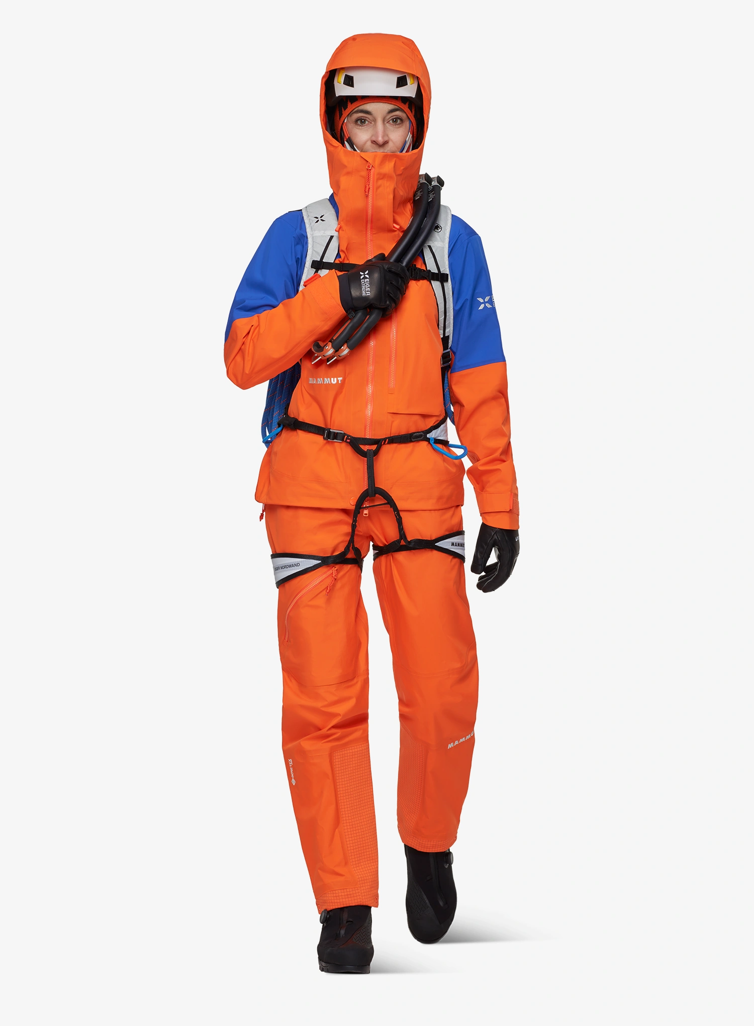 Dámská bunda na hory Mammut Eiger Nordwand Advanced HS Hooded Jacket - eiger orange/eiger