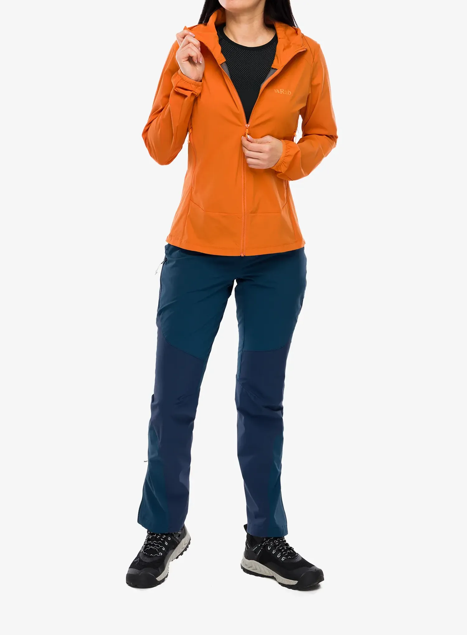 Dámská bunda na hory Rab Borealis Hoody - melba dark
