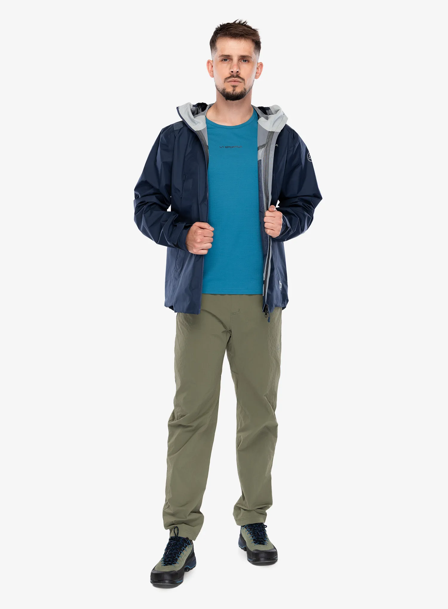 Bunda na hory La Sportiva Discover Shell Jacket - night sky/chalk