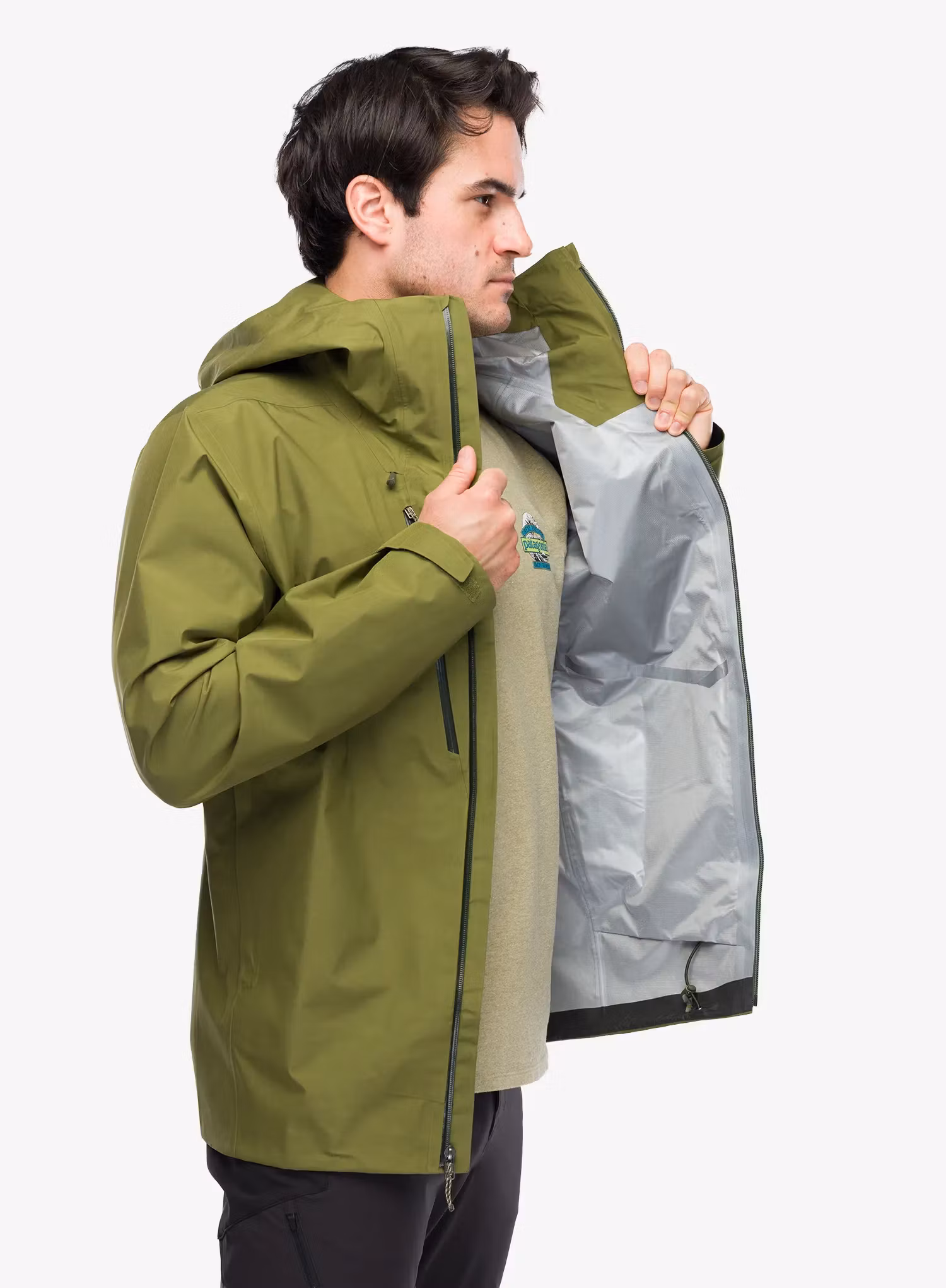 Bunda na hory Patagonia Triolet Jkt - caper green