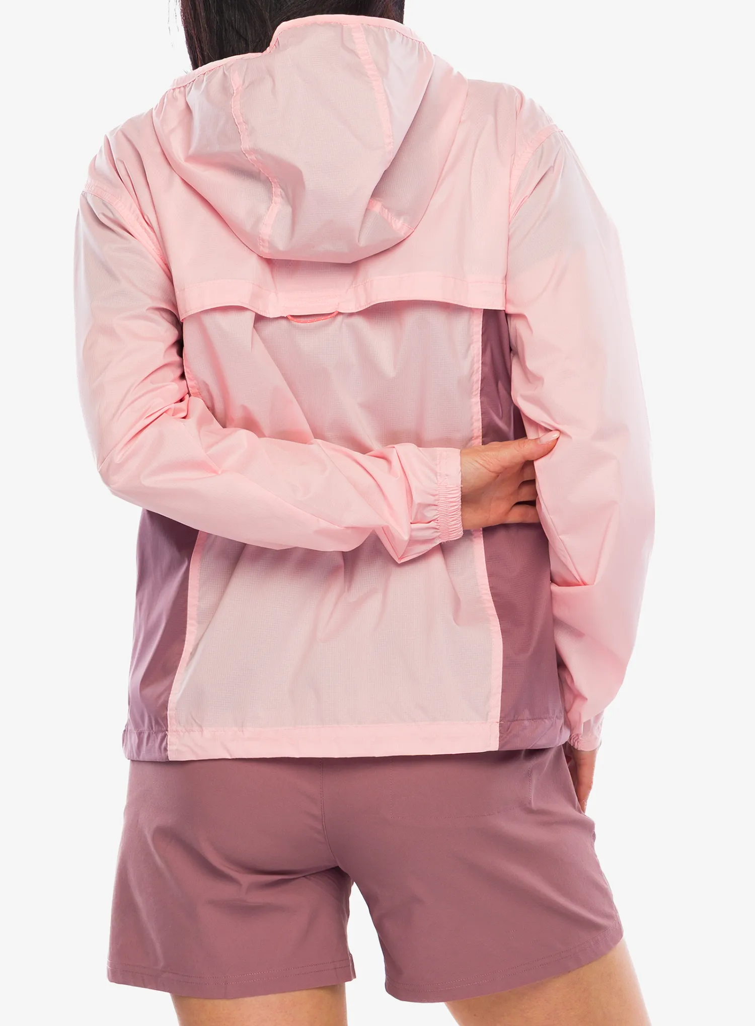 Větrovka dámská Columbia Crested Canyon Windbreaker - pink sand/fig