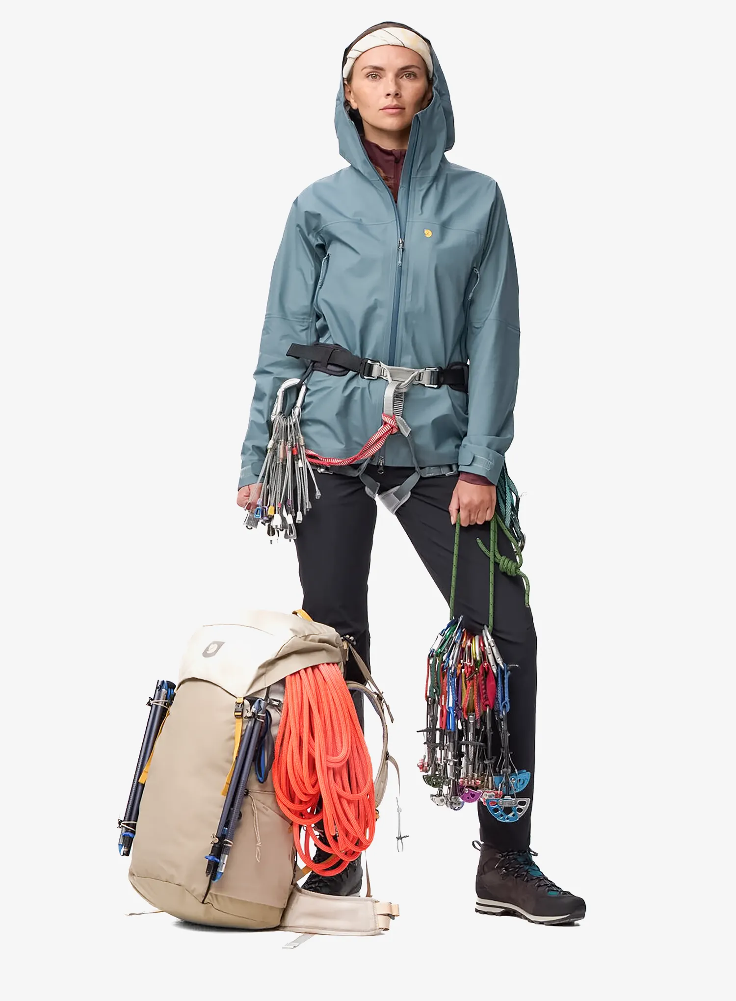 Dámská nepromokavá bunda s membránou Fjallraven Bergtagen GTX Lite Jacket - nimbus blue