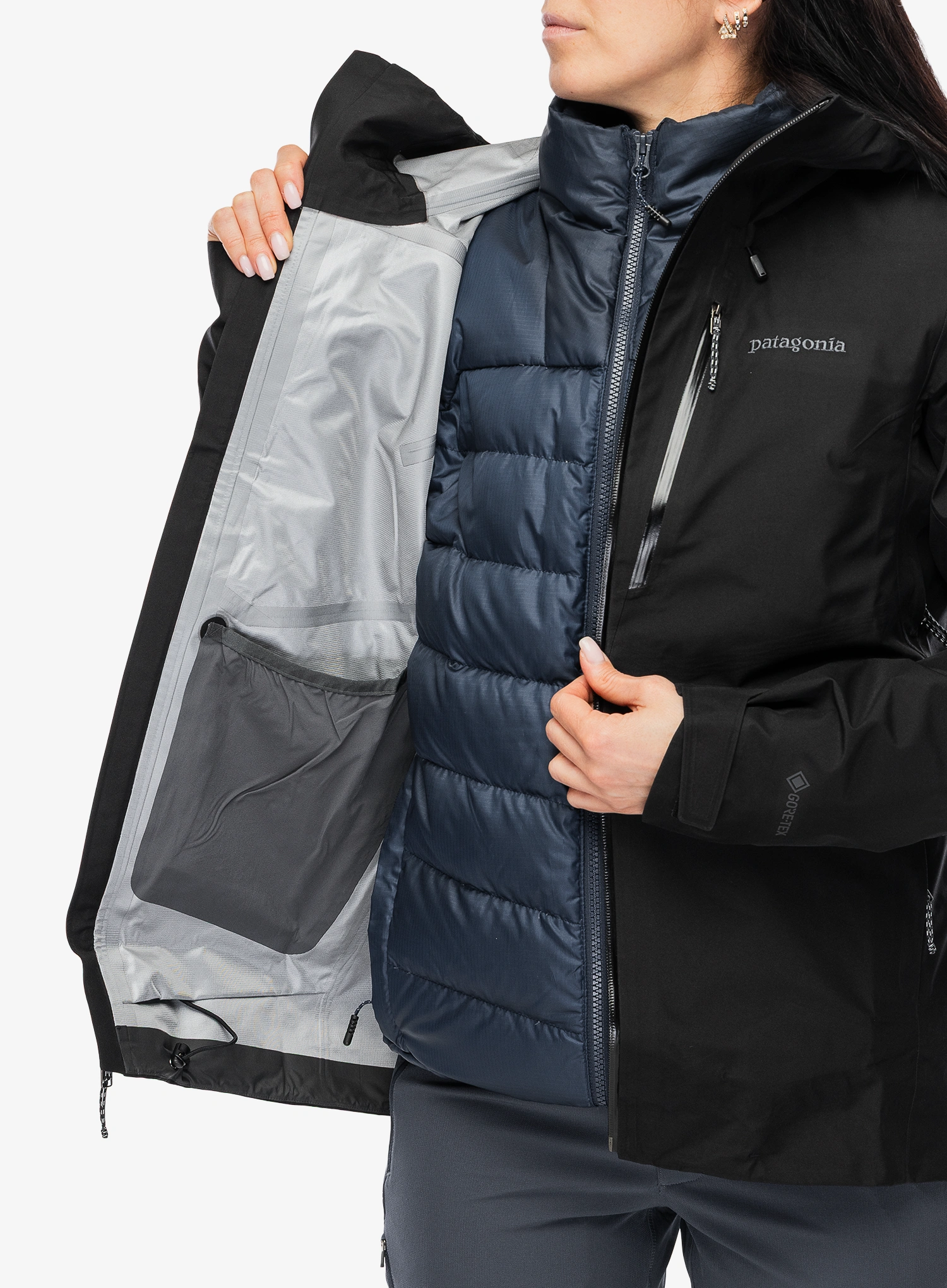 Dámská nepromokavá bunda s membránou Patagonia Triolet Jkt - black