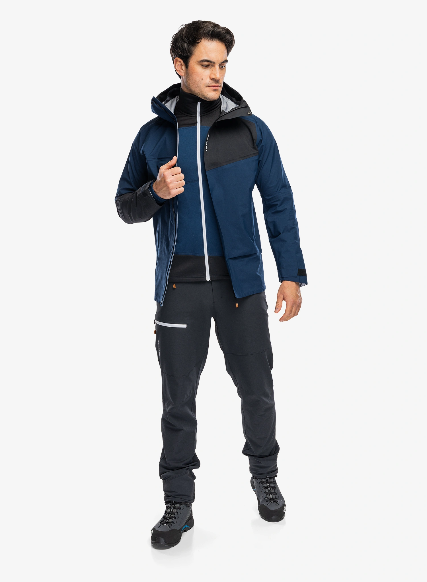 Bunda s membránou Ortovox Seceda 3L Jacket - deep ocean