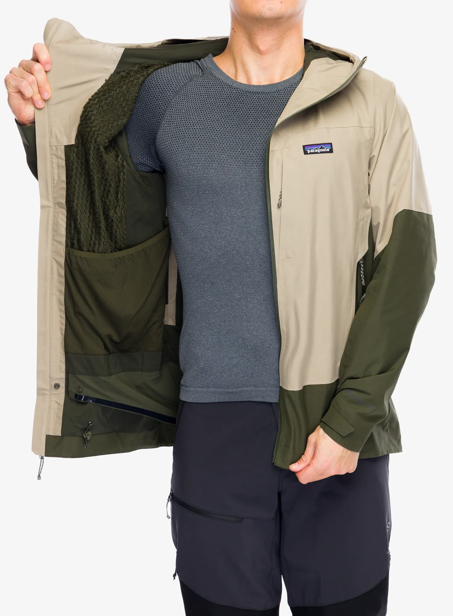 Bunda s membránou Patagonia Storm Shift Jacket - seabird grey
