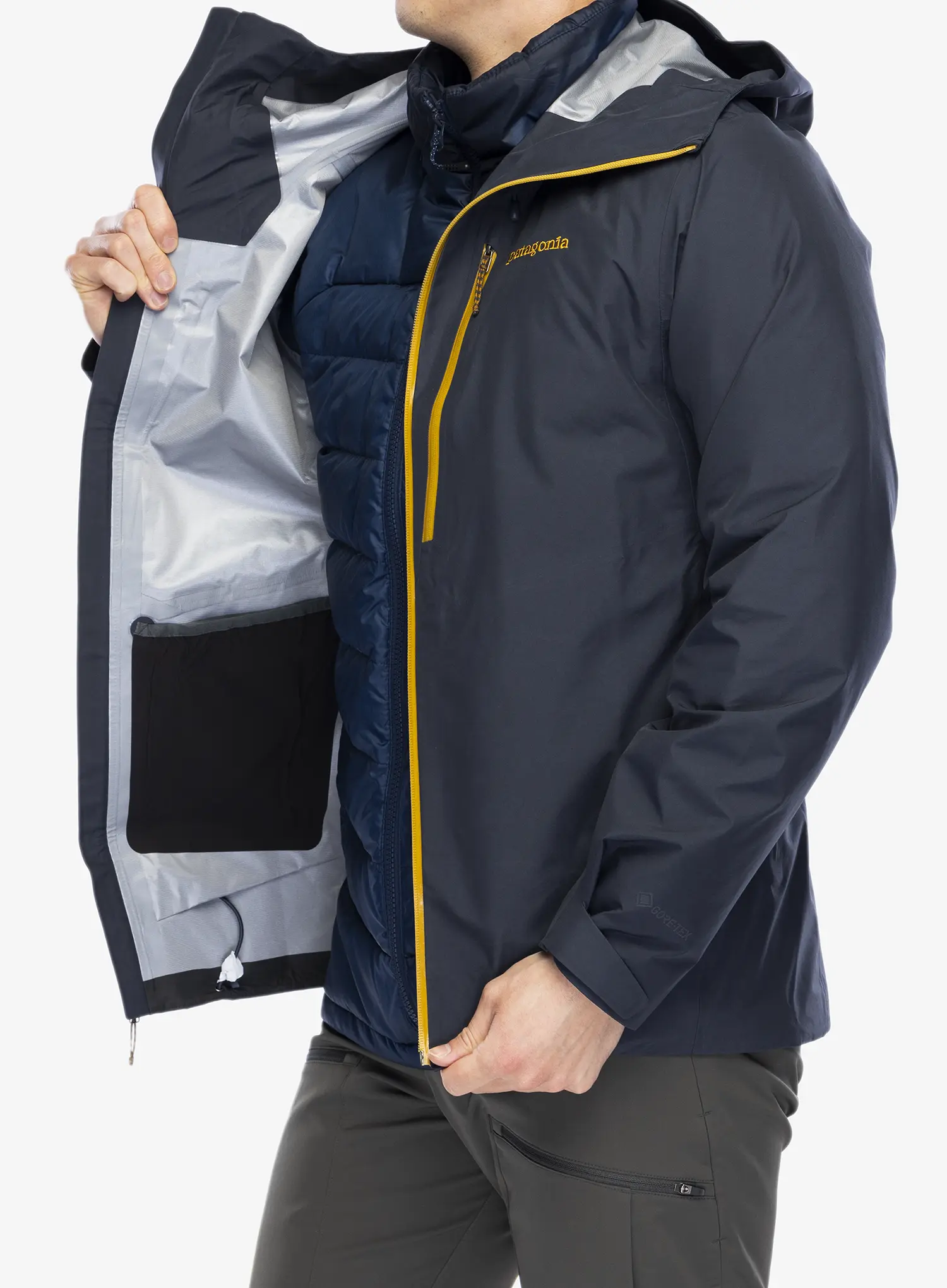 Bunda s membránou Patagonia Triolet Jacket - smolder blue