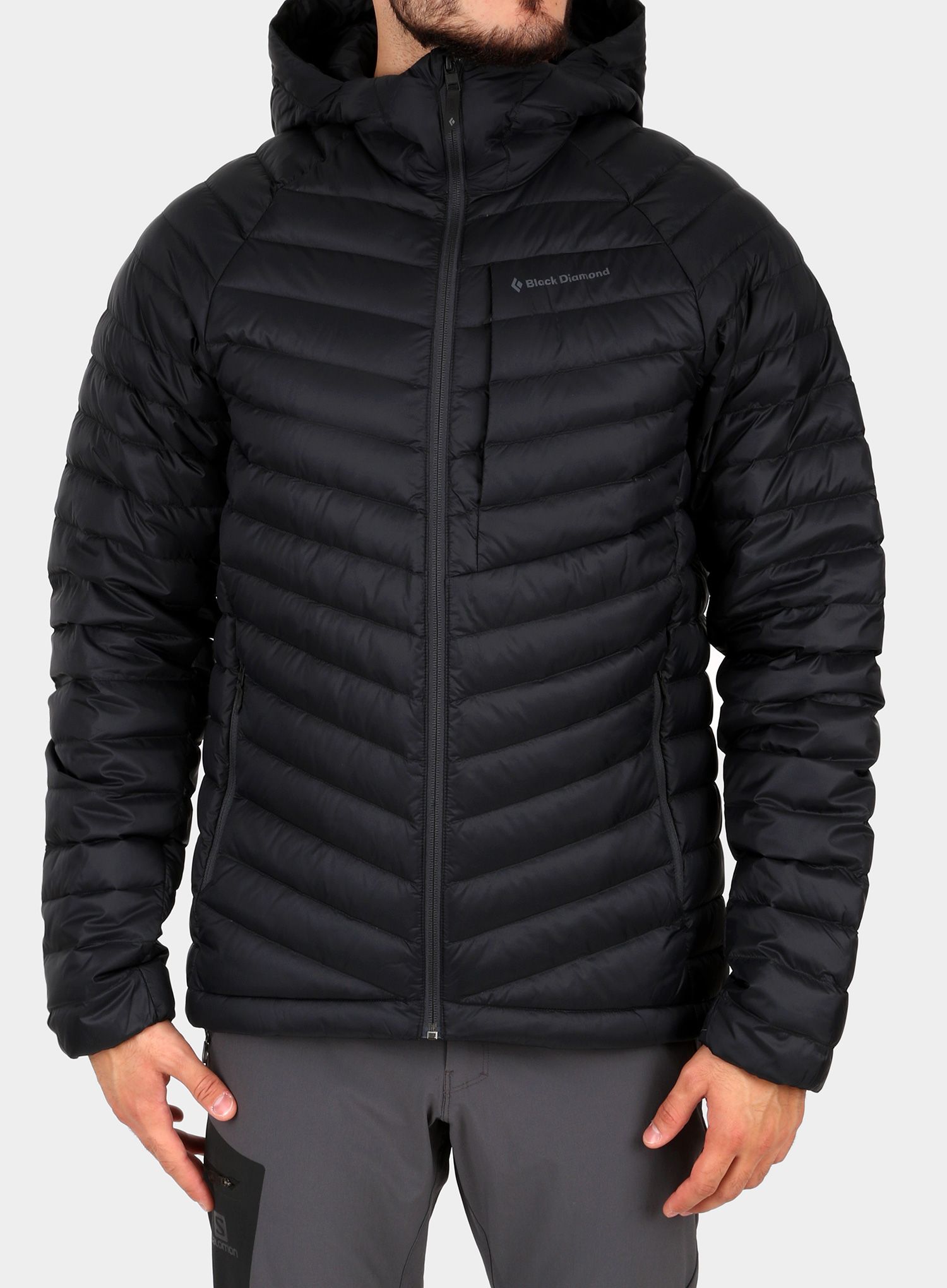 Péřová bunda Black Diamond Access Down Hoody - black