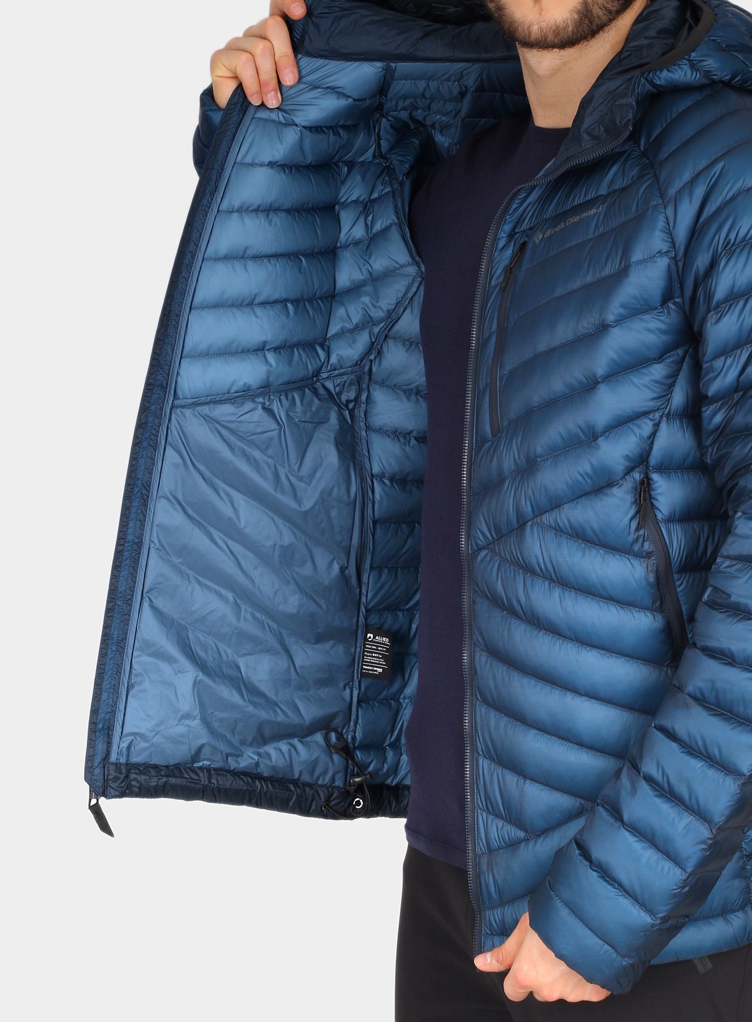 Bunda Black Diamond Approach Down Hoody - astral blue