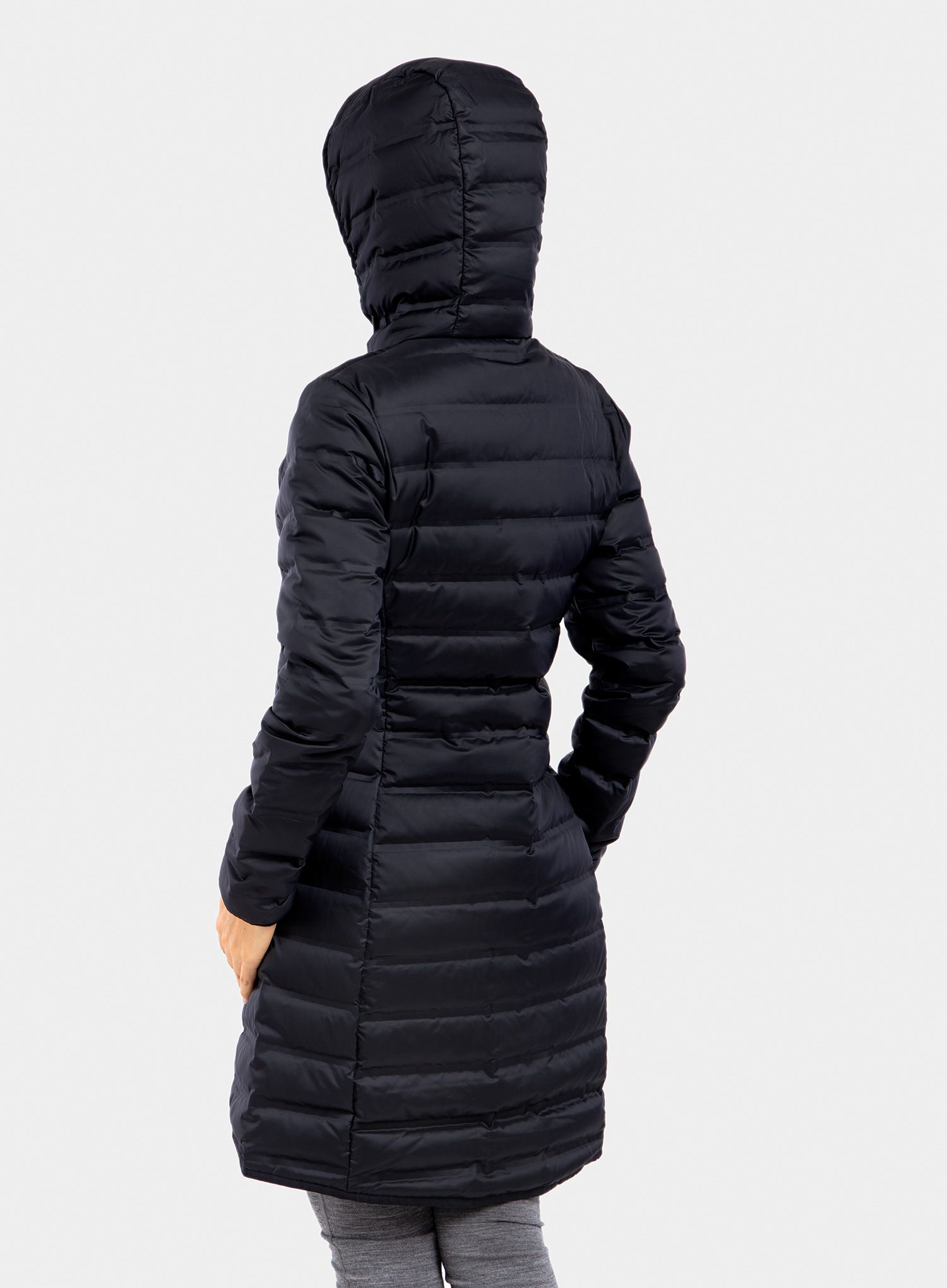 Dámský péřový kabát Columbia Lake 22 Down Long Hooded Jacket - bl.