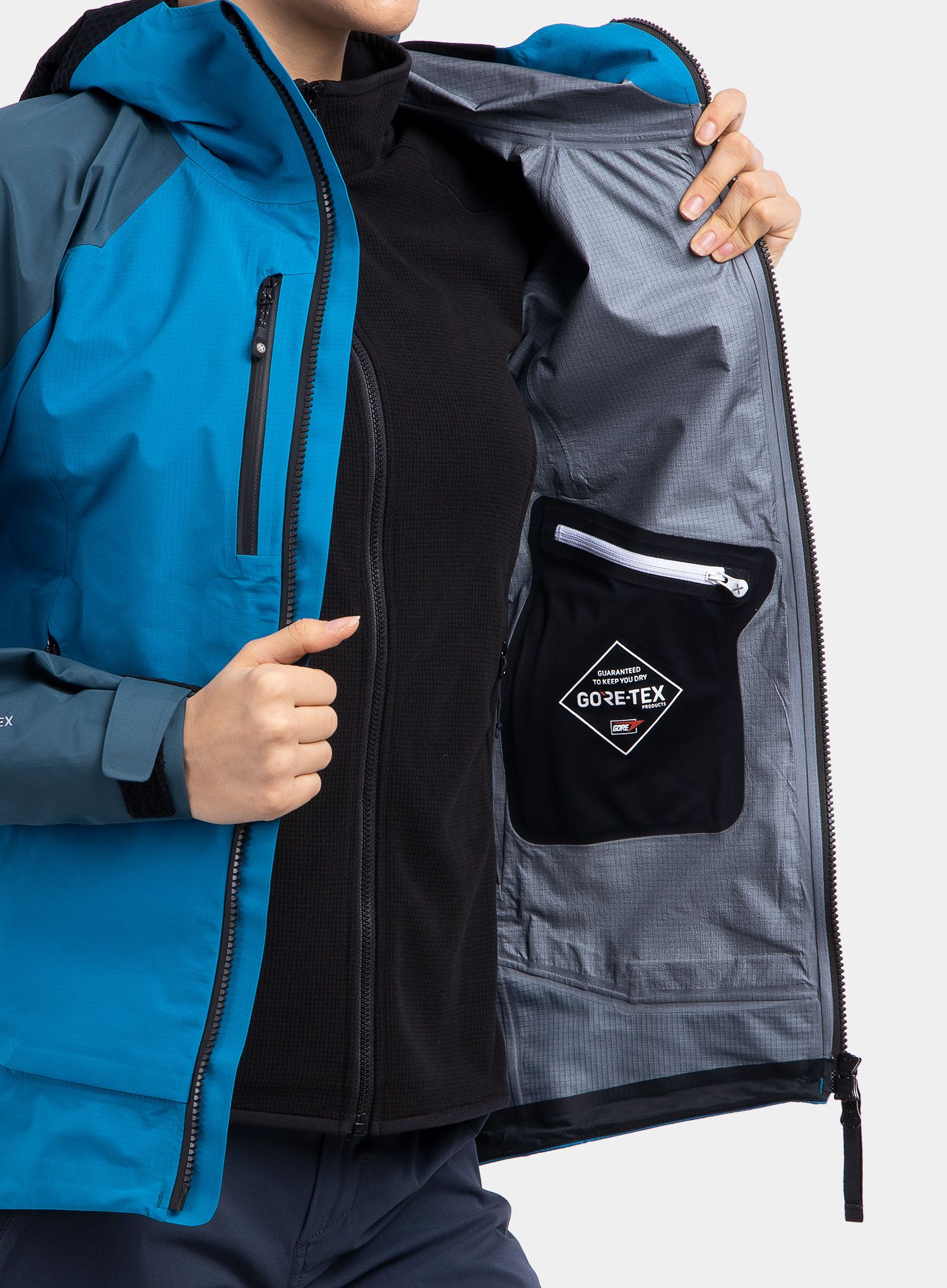 Dámská bunda Montura Cosmo Pro Jacket - teal blue/powder blue