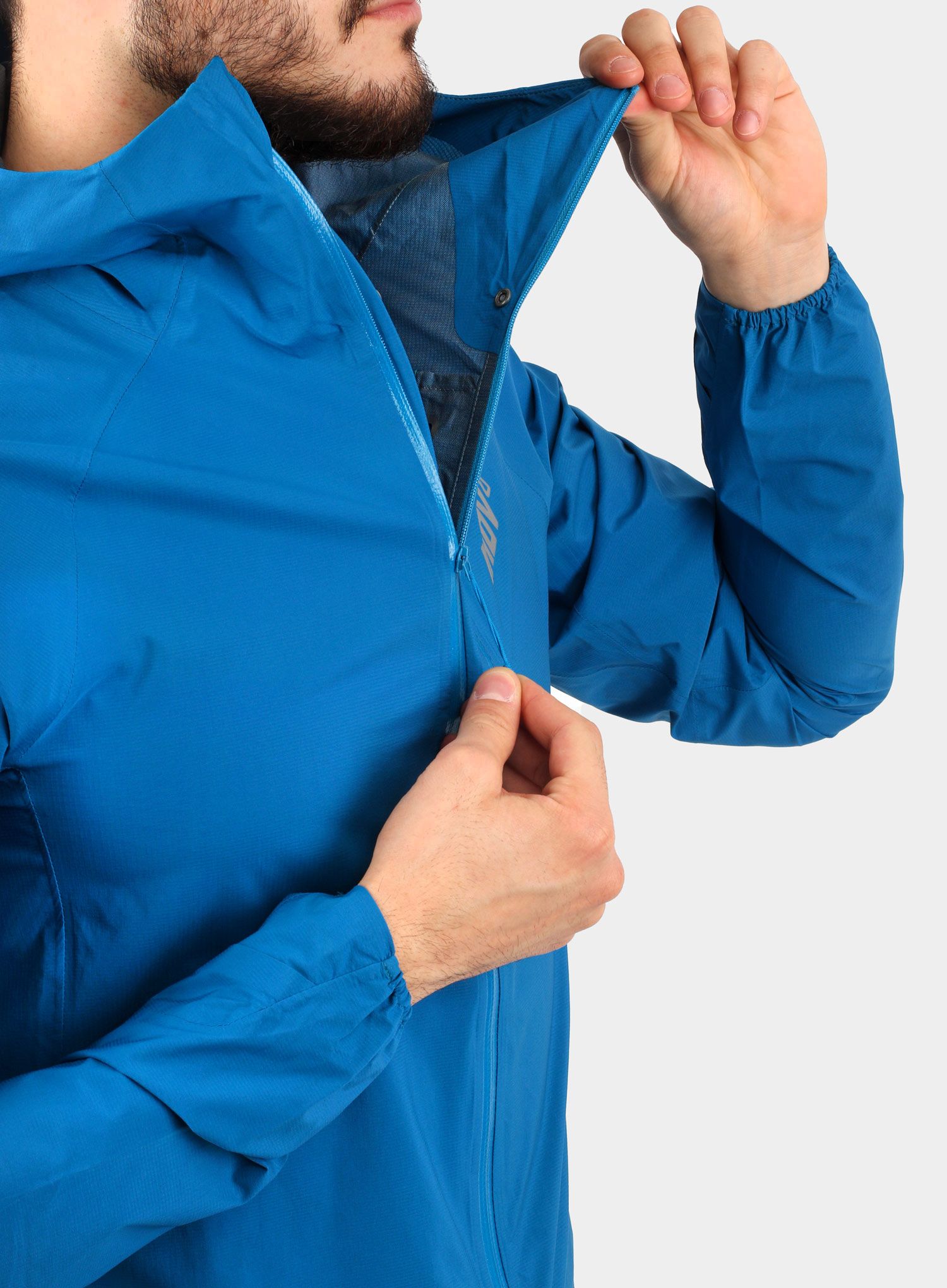 Běžecká bunda Inov-8 Stormshell Full-Zip - blue