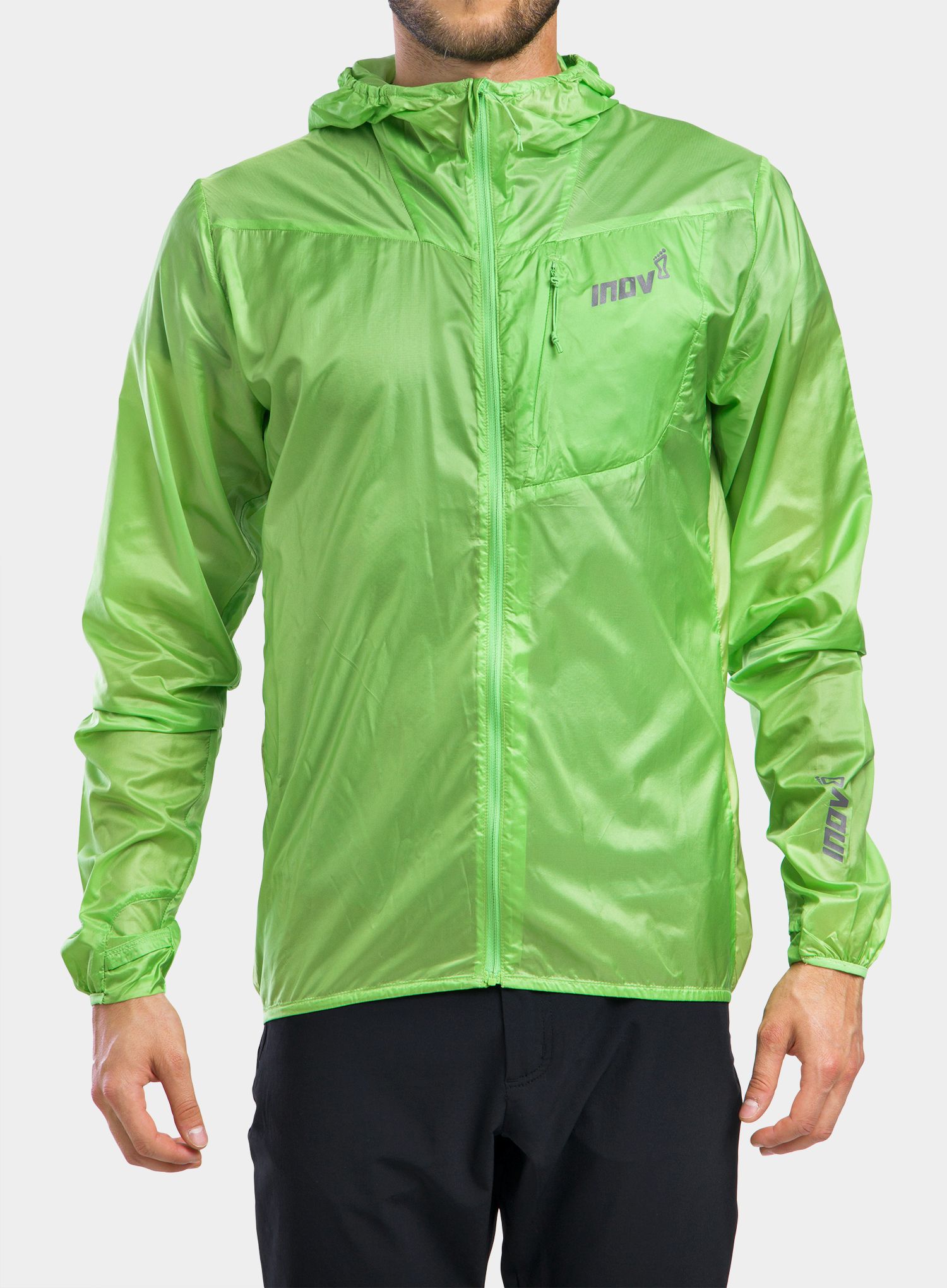 Běžecká bunda Inov-8 Windshell Full-Zip - green