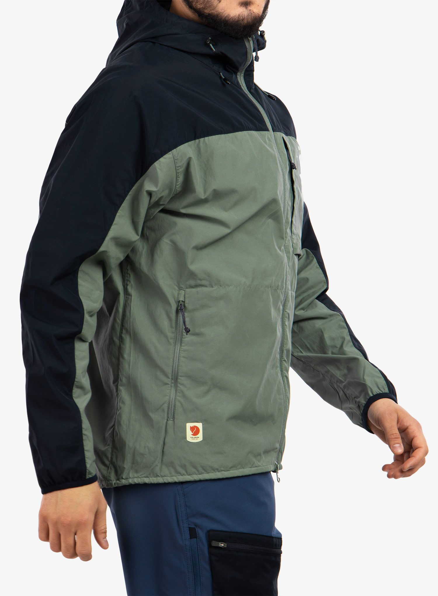 Bunda Fjallraven High Coast Wind Jacket - patina green/navy