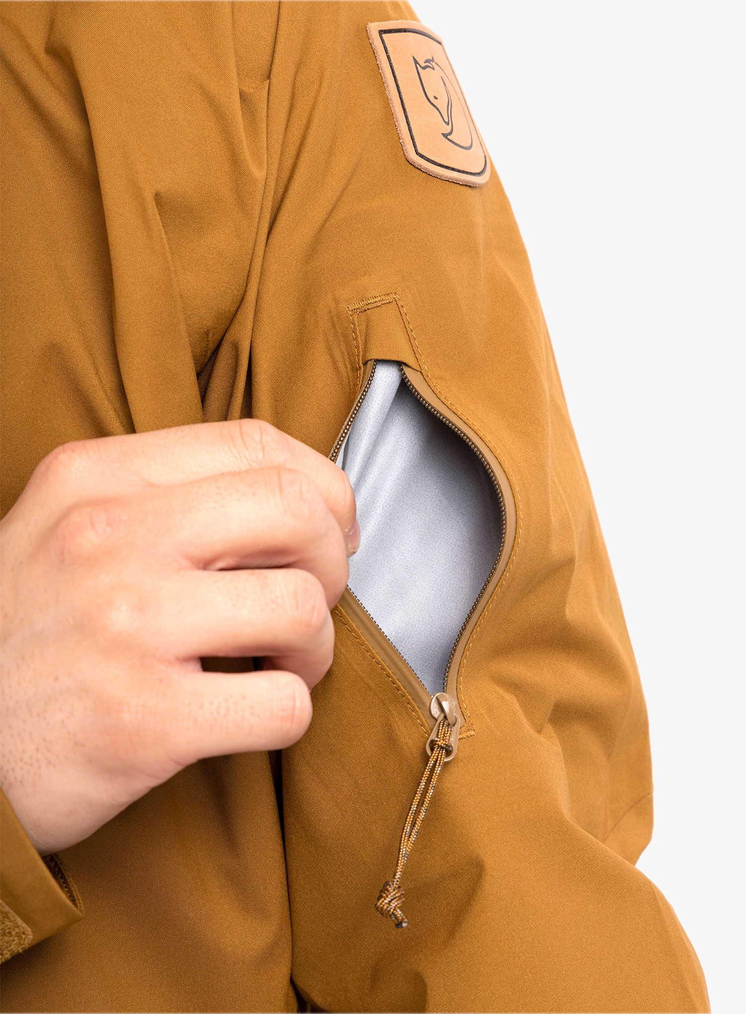 Bunda Fjallraven Keb Eco-Shell Jacket - chestnut