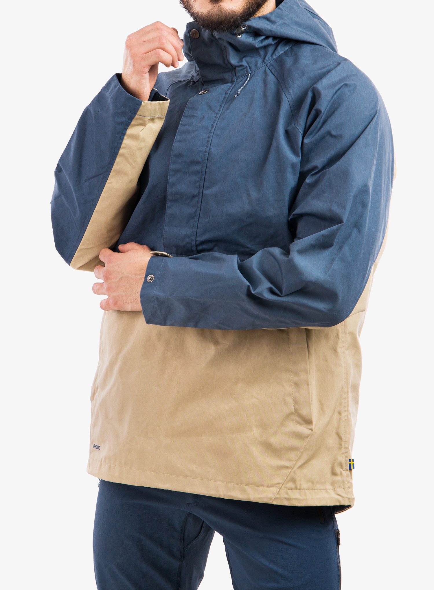 Bunda Fjallraven Vardag Anorak - uncle blue/sand stone