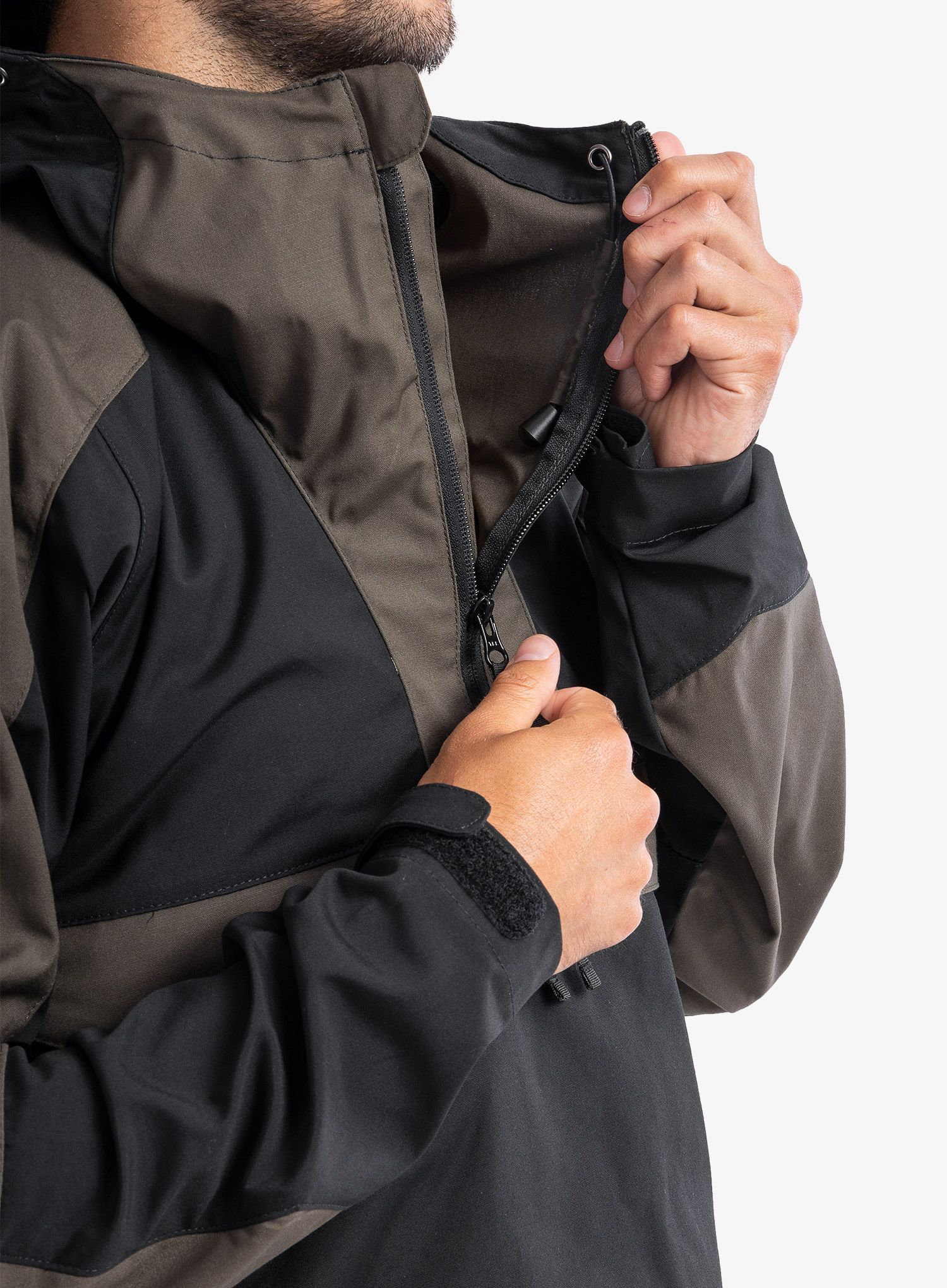 Bunda Helikon-Tex Anorak Woodsman - black/taiga green