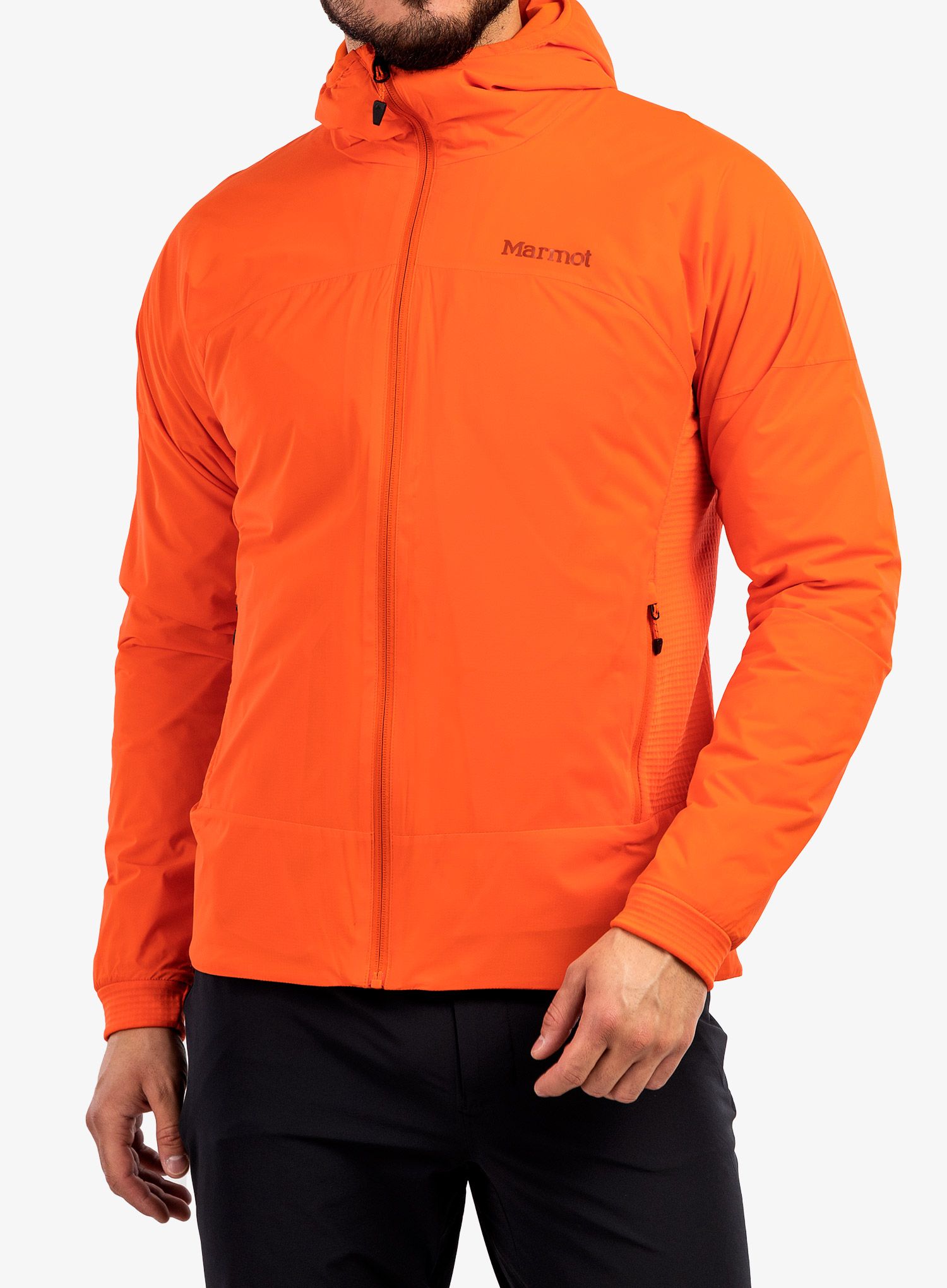 Hybridní bunda Marmot Novus LT Hybrid Hoody - red sun