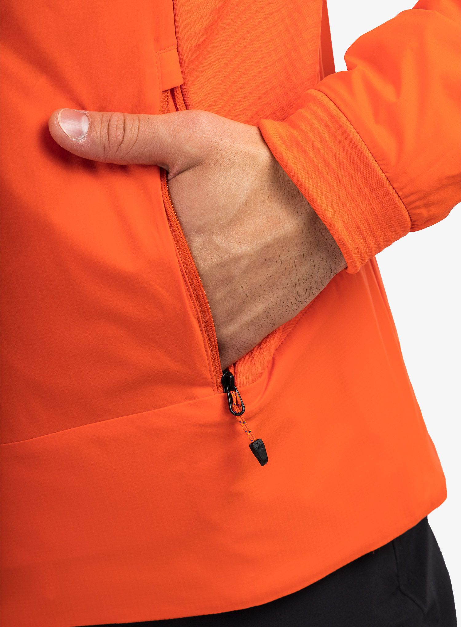 Hybridní bunda Marmot Novus LT Hybrid Hoody - red sun