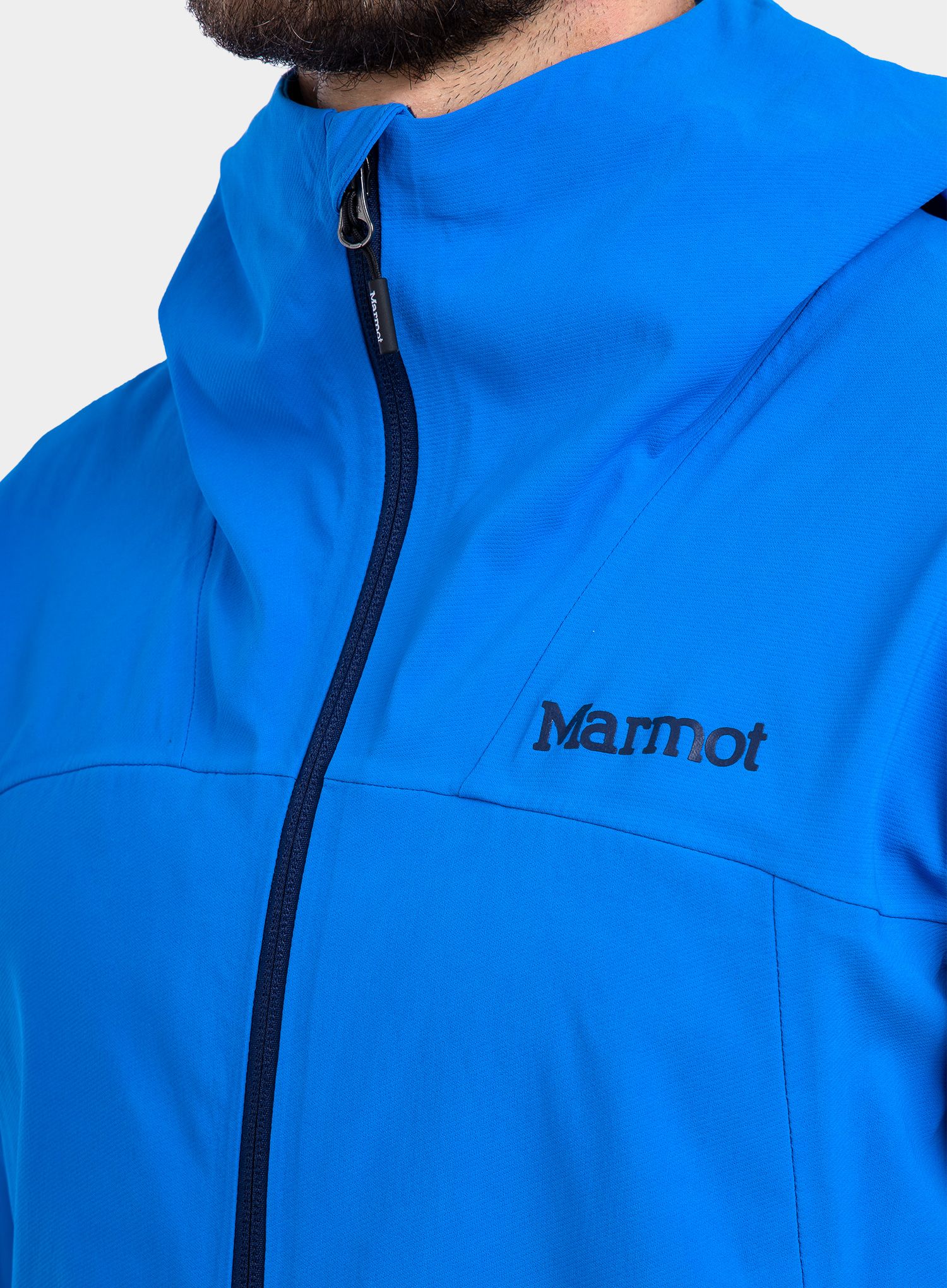 Softshellová bunda Marmot Alsek Hoody - clear blue