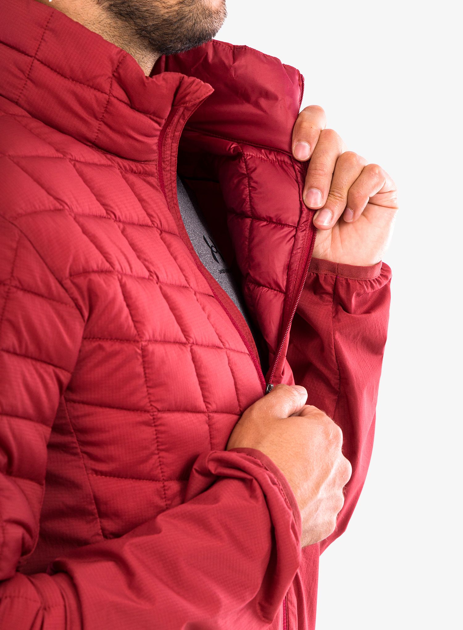 Bunda Marmot Featherless Hybrid Jacket - brick