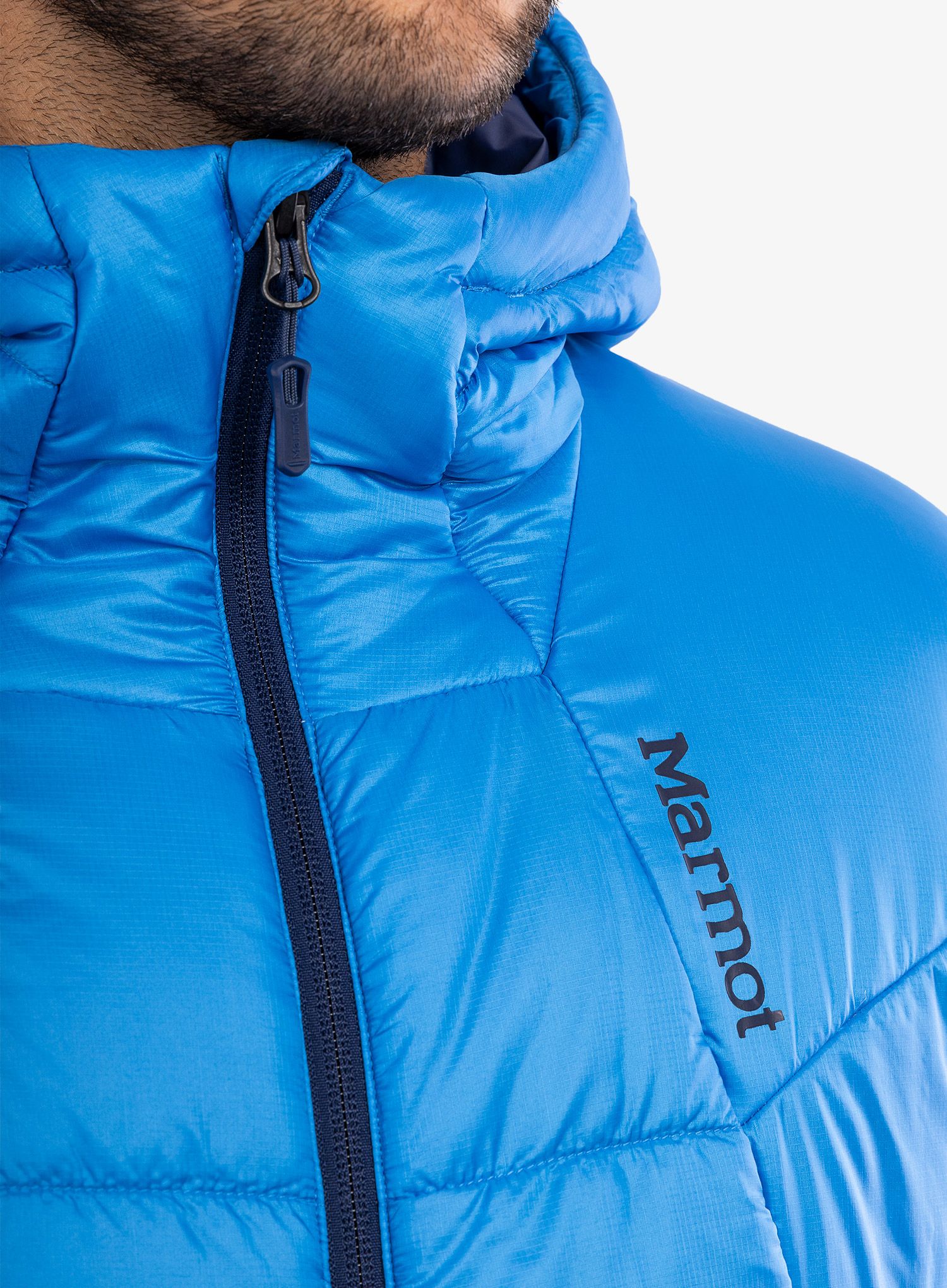 Bunda Marmot Warmcube Featherless Hoody - clear blue