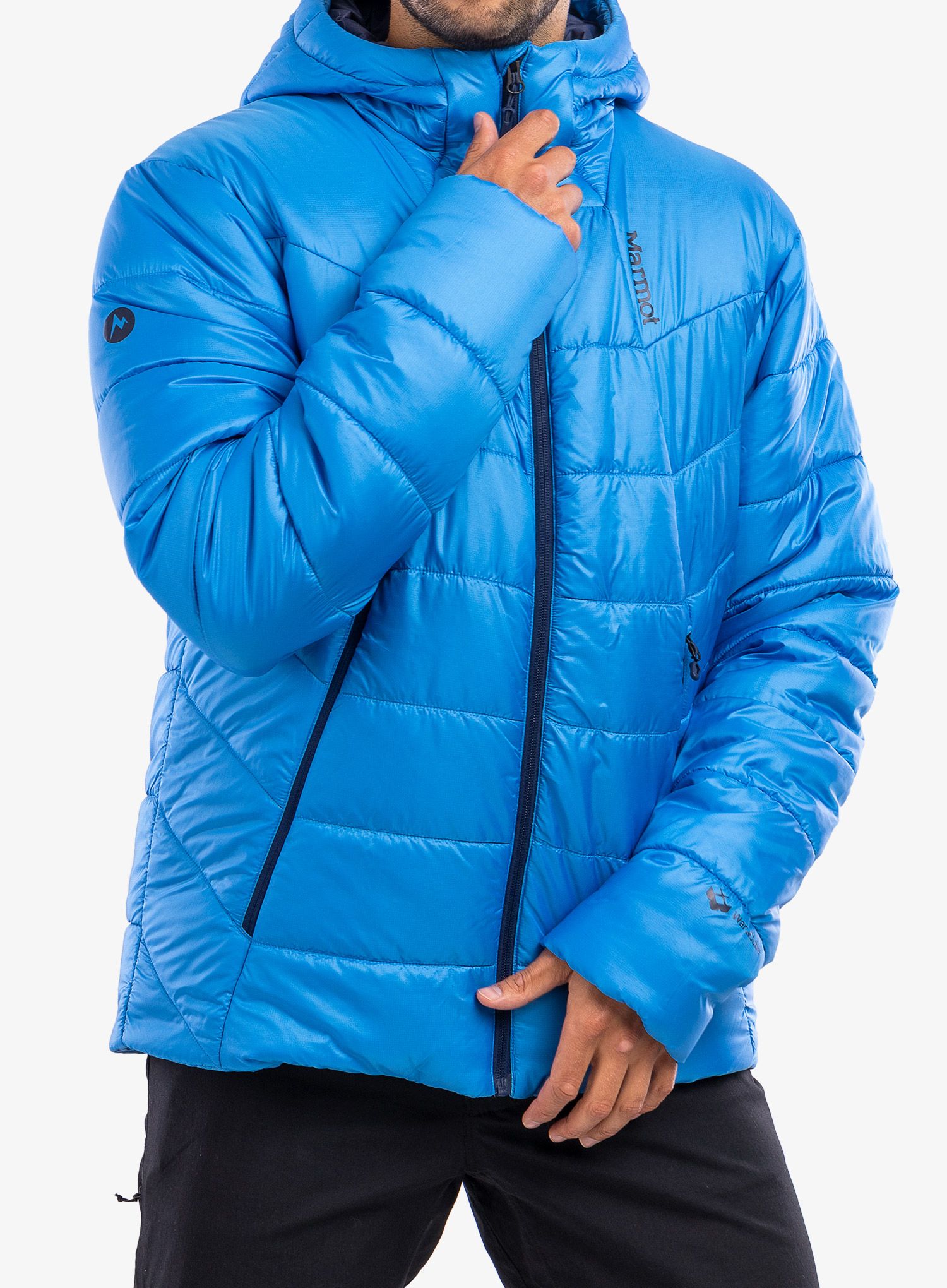 Bunda Marmot Warmcube Featherless Hoody - clear blue