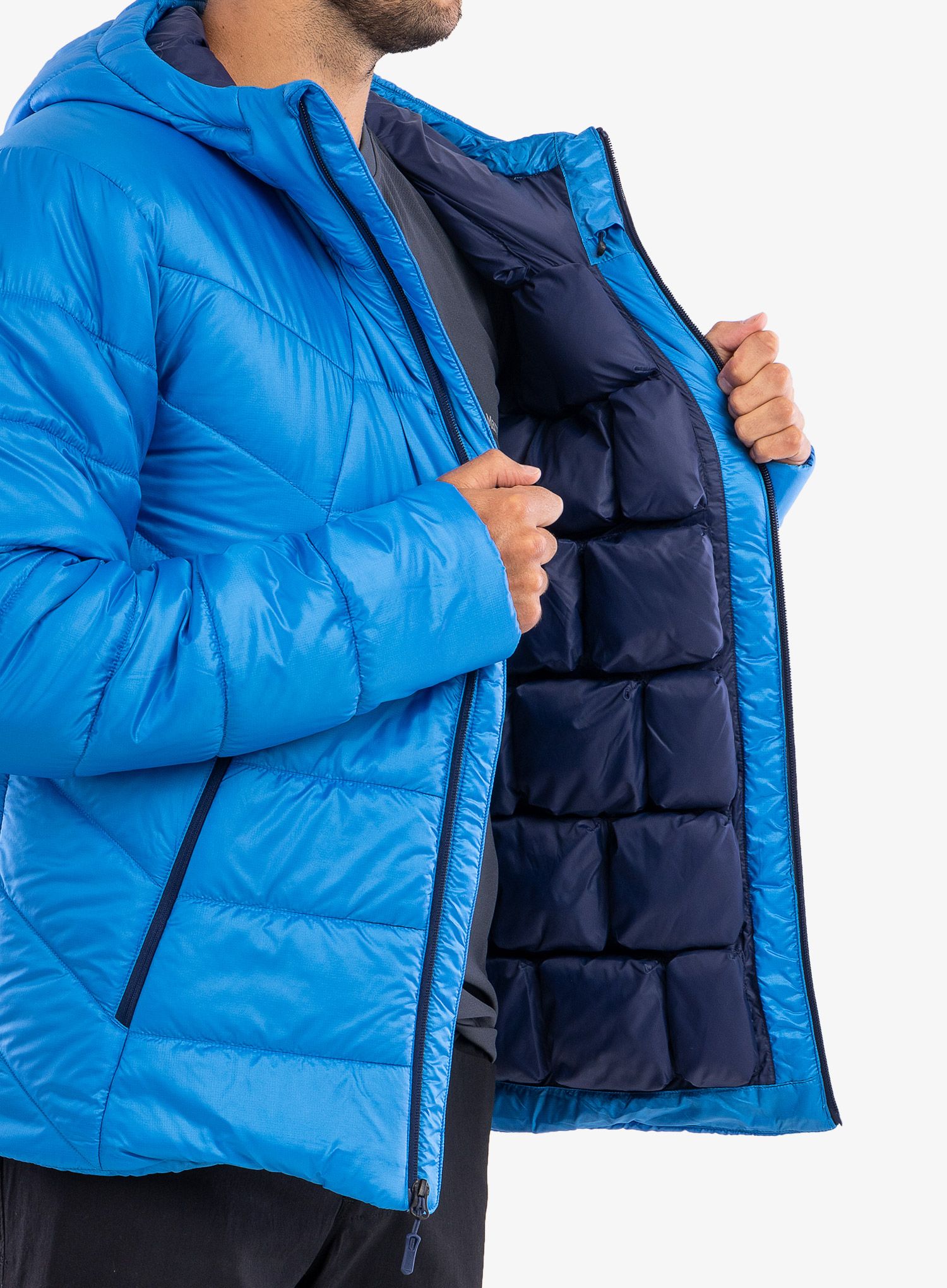 Bunda Marmot Warmcube Featherless Hoody - clear blue