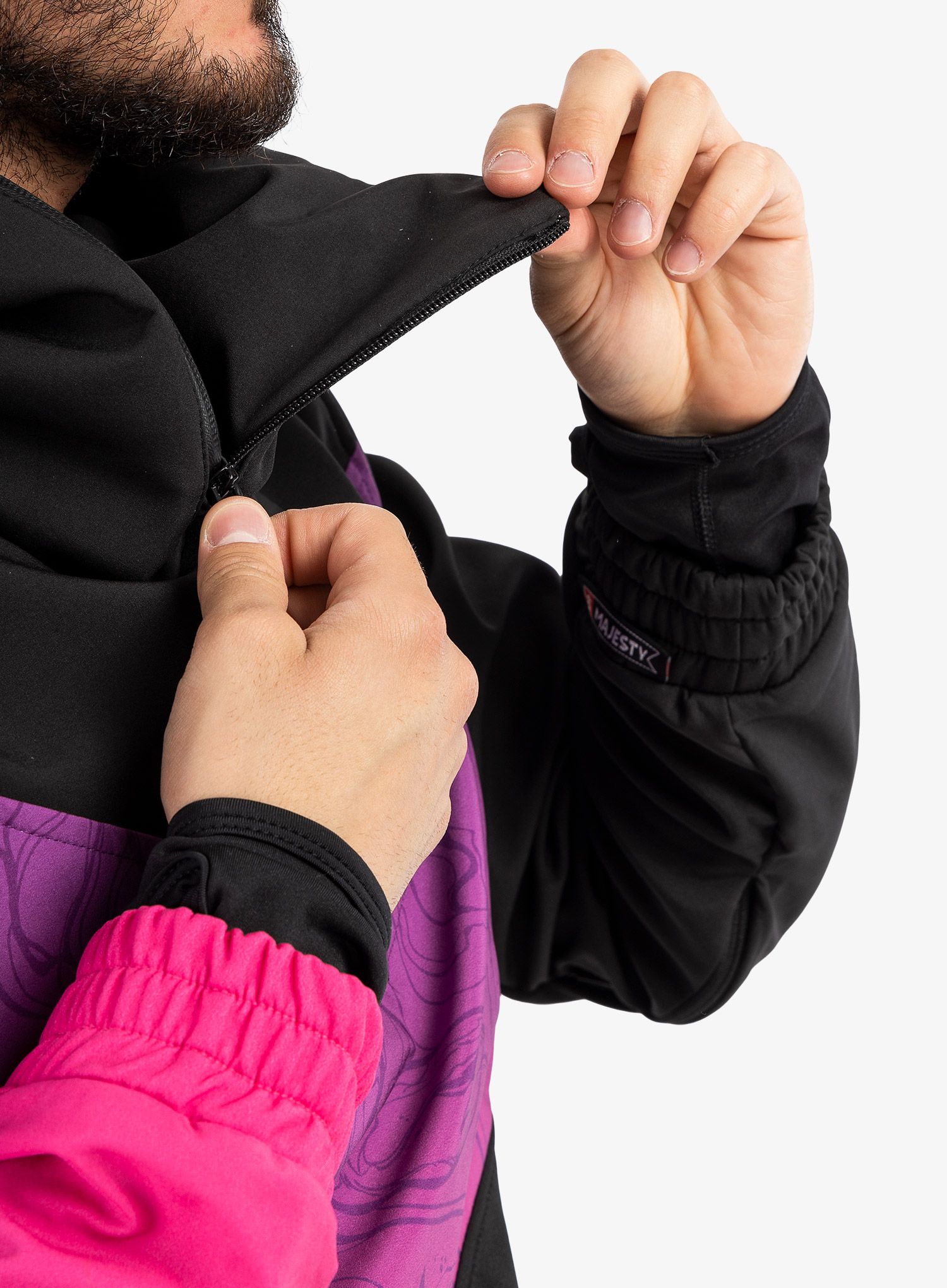 Lyžařská bunda Majesty Shadow Softshell - blk/purple